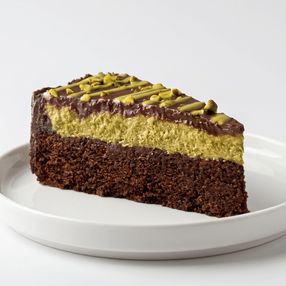 Dubai Chocolate Cake Slice