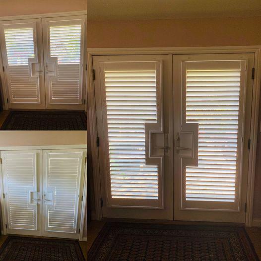 Ever wanted to see what shutters by Norman on french doors would look like in your room? A beautiful way to bring french doors to life. We bring the showroom to you. Call for a consultation. 408-438-6053  normanshutters  frenchdoors  budget_blinds_los_gatos