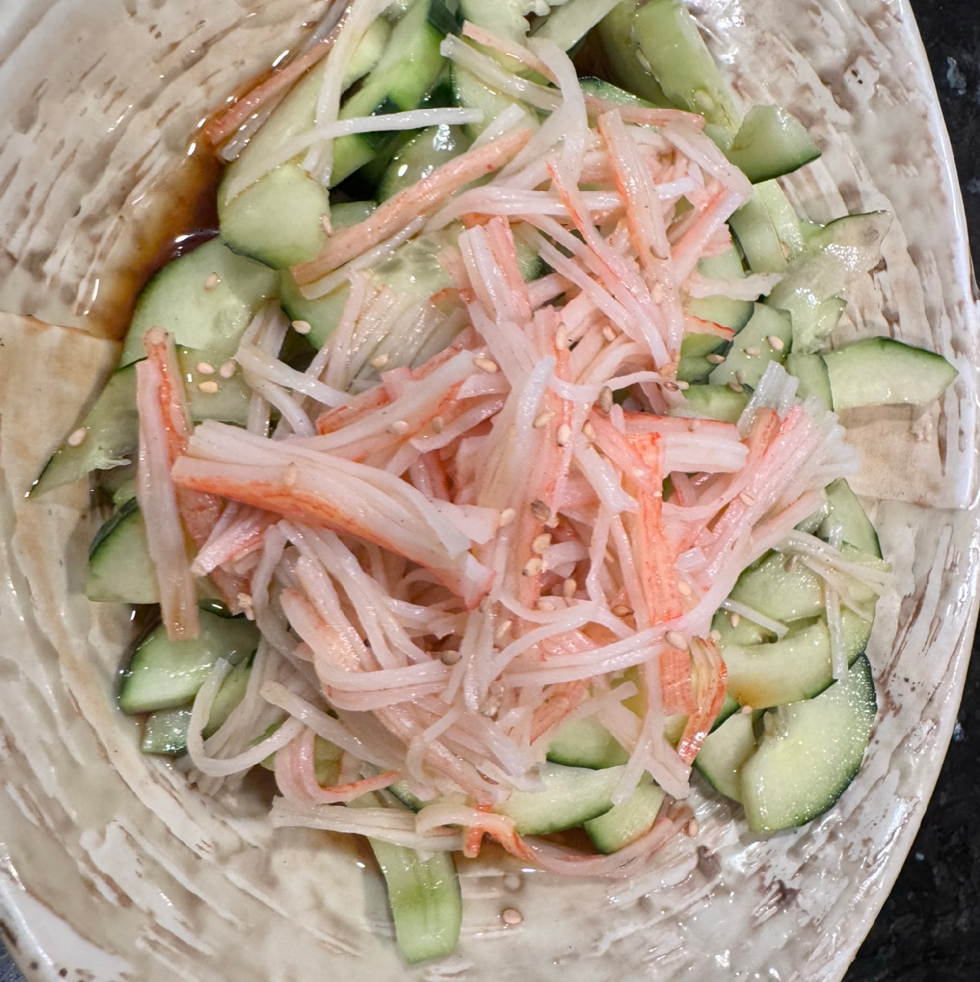 Cucumber Crabstick Salad