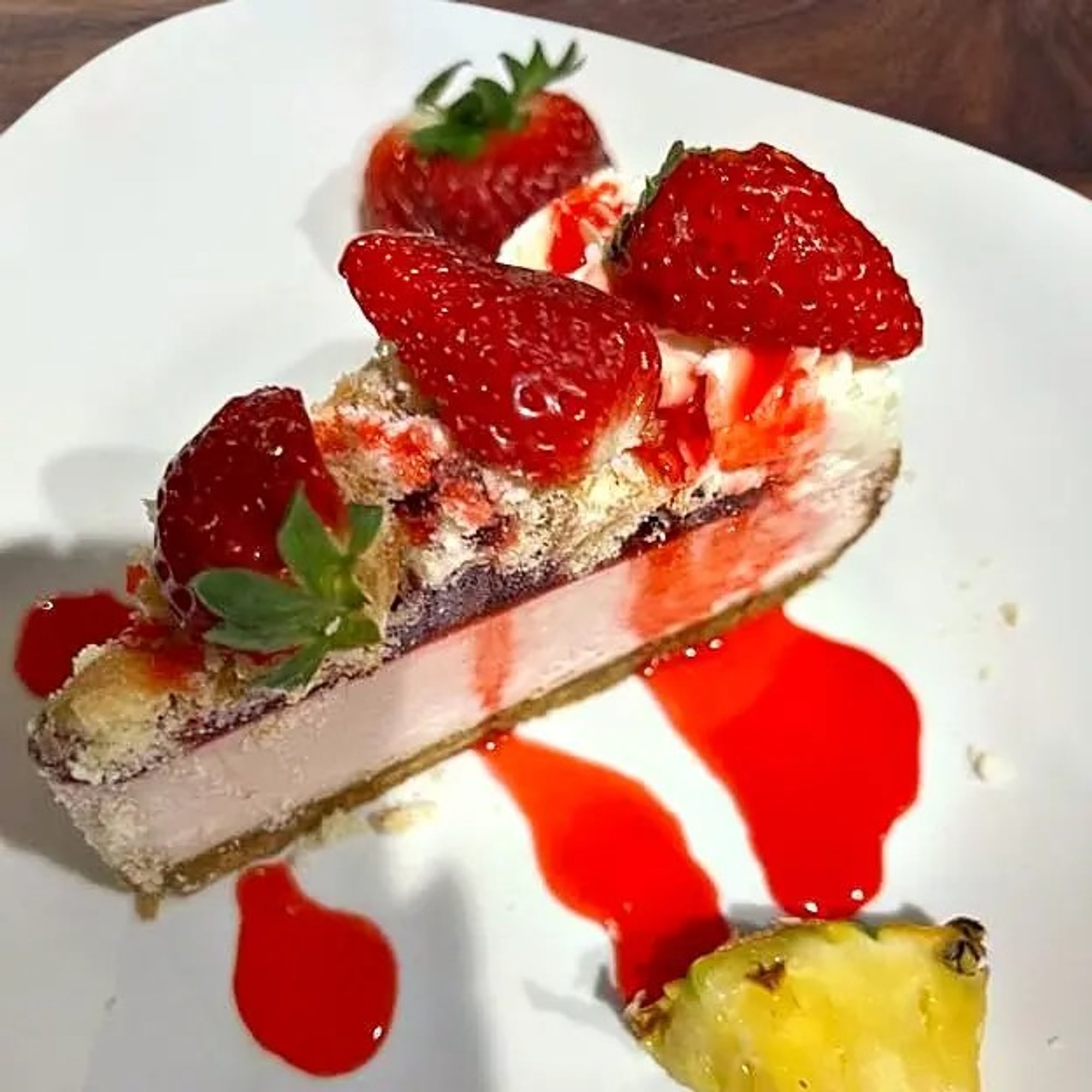 Raspberry Donut Cheese Cake