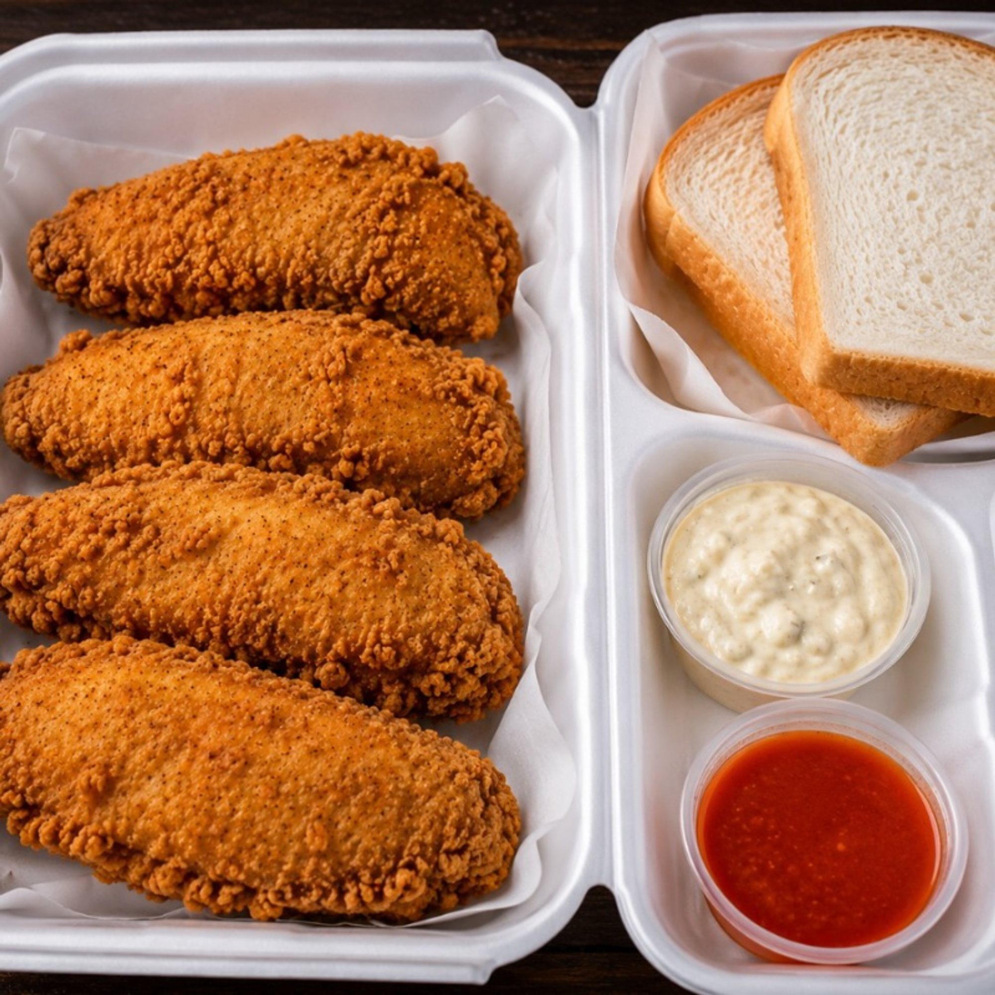 Flounder 4 Pcs Sandwich