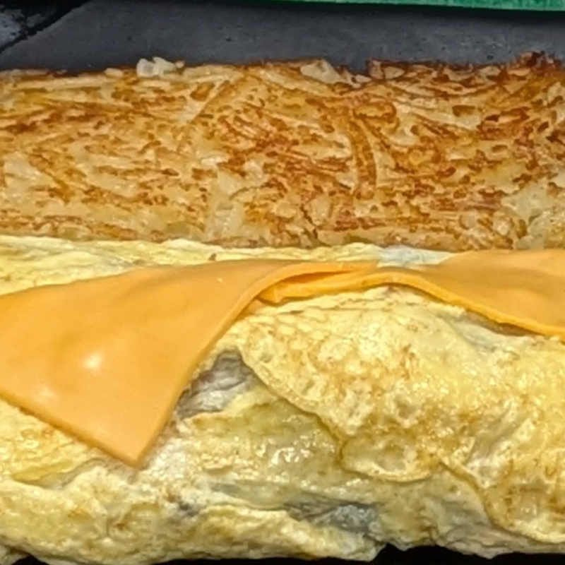 Kielbasa & Cheese Omelette
