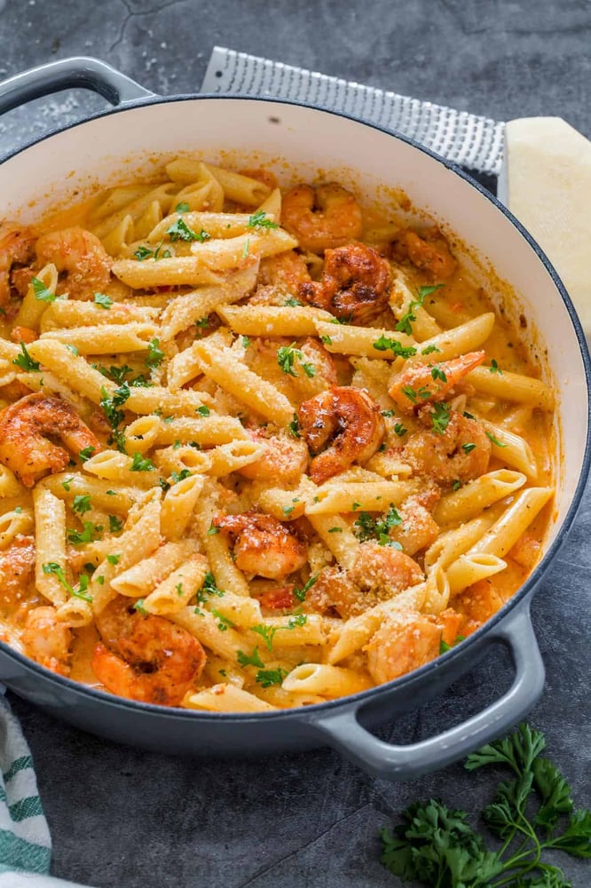 Cajum Shrimp Alfredo