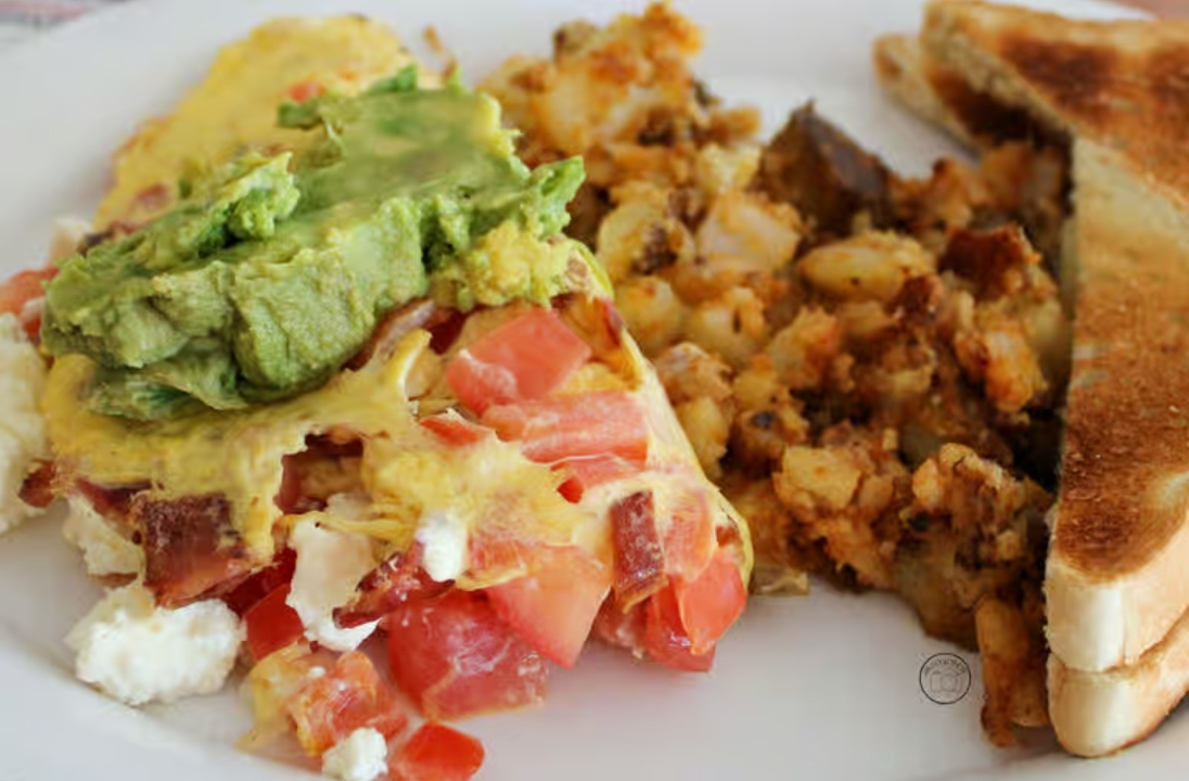Bacon Avocado Omelette