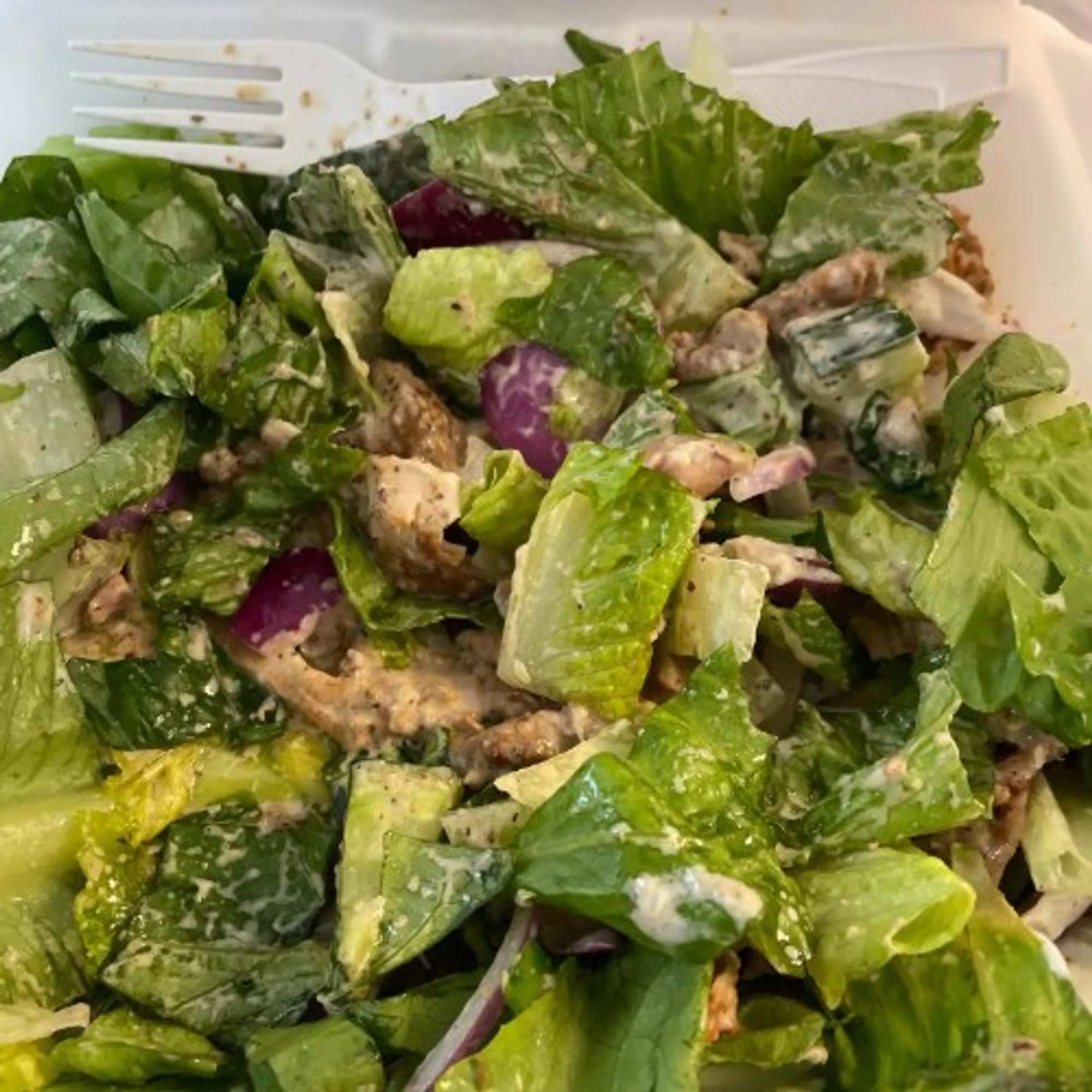 Chicken Shawarma Salad (Dinner)