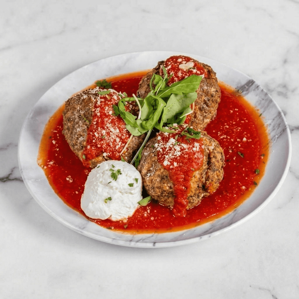 Nonna's Meatballs with Basil & Ricotta