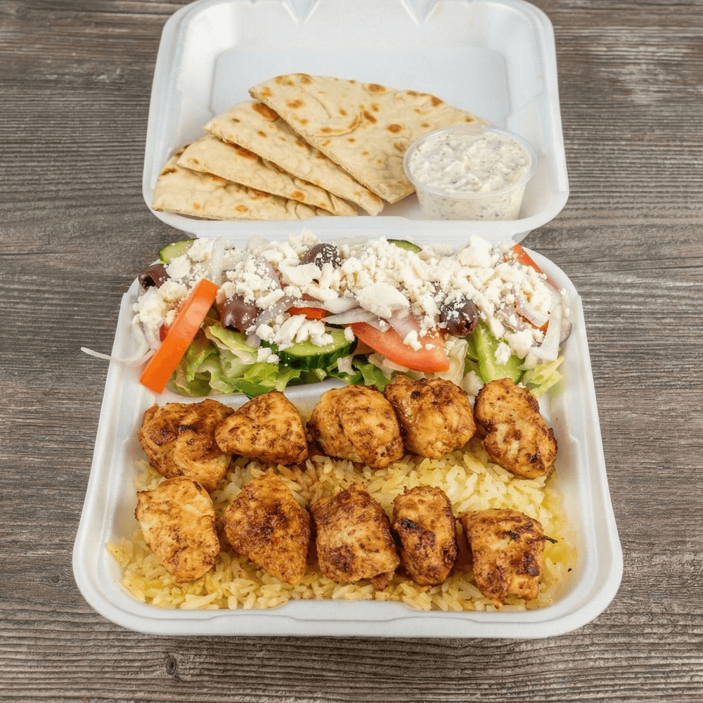 Chicken Souvlaki Plate