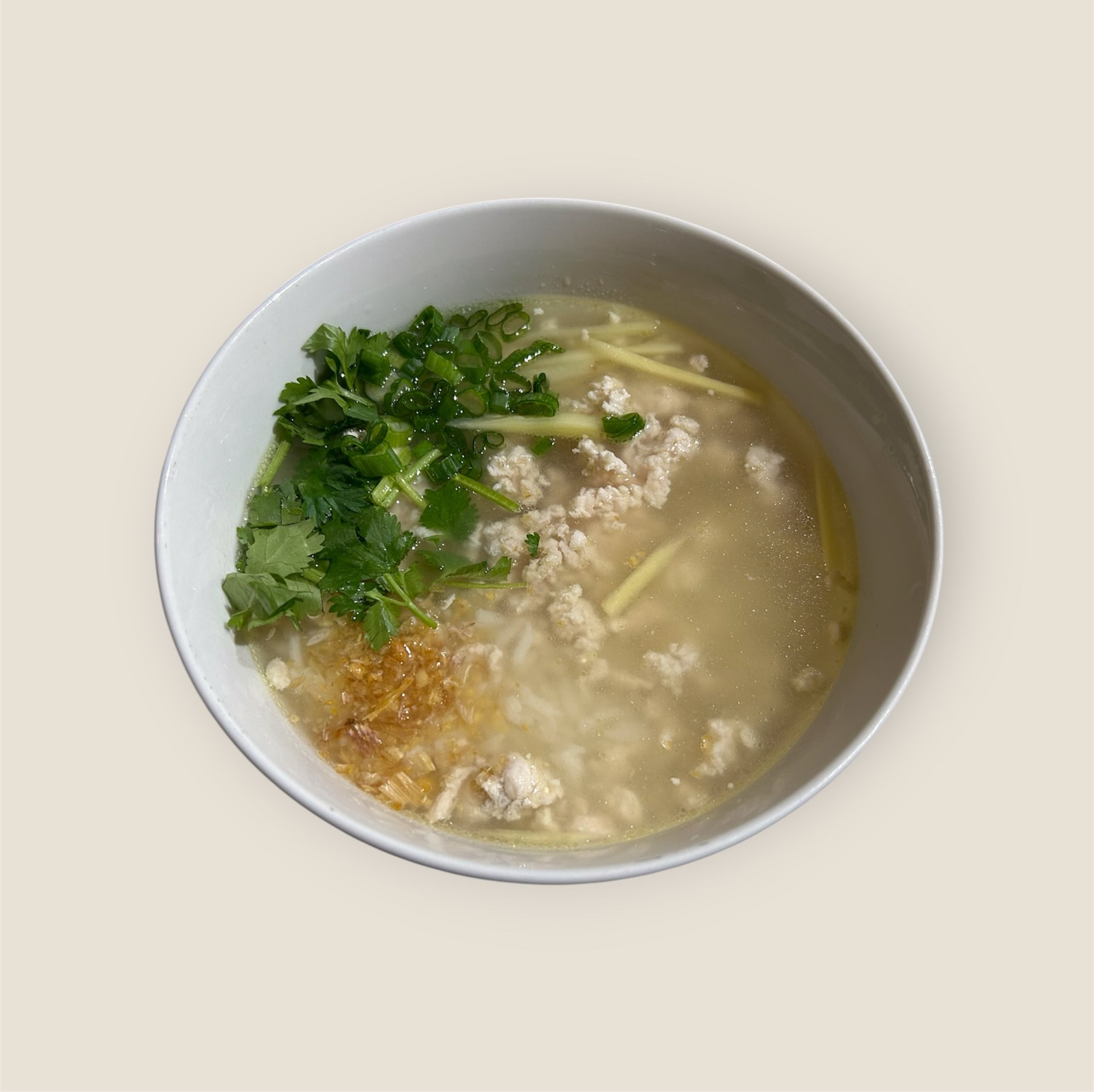 Rice Soup with Ginger