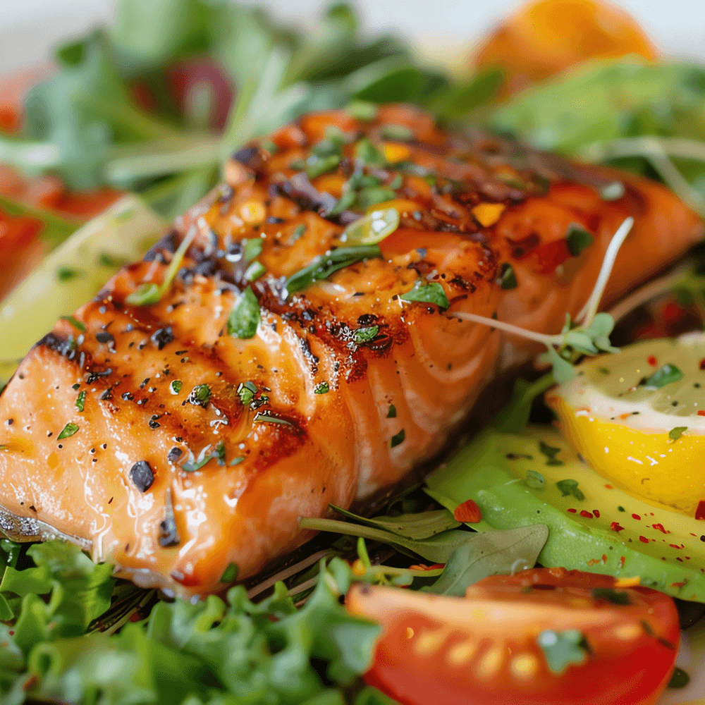 Grilled Salmon Salad