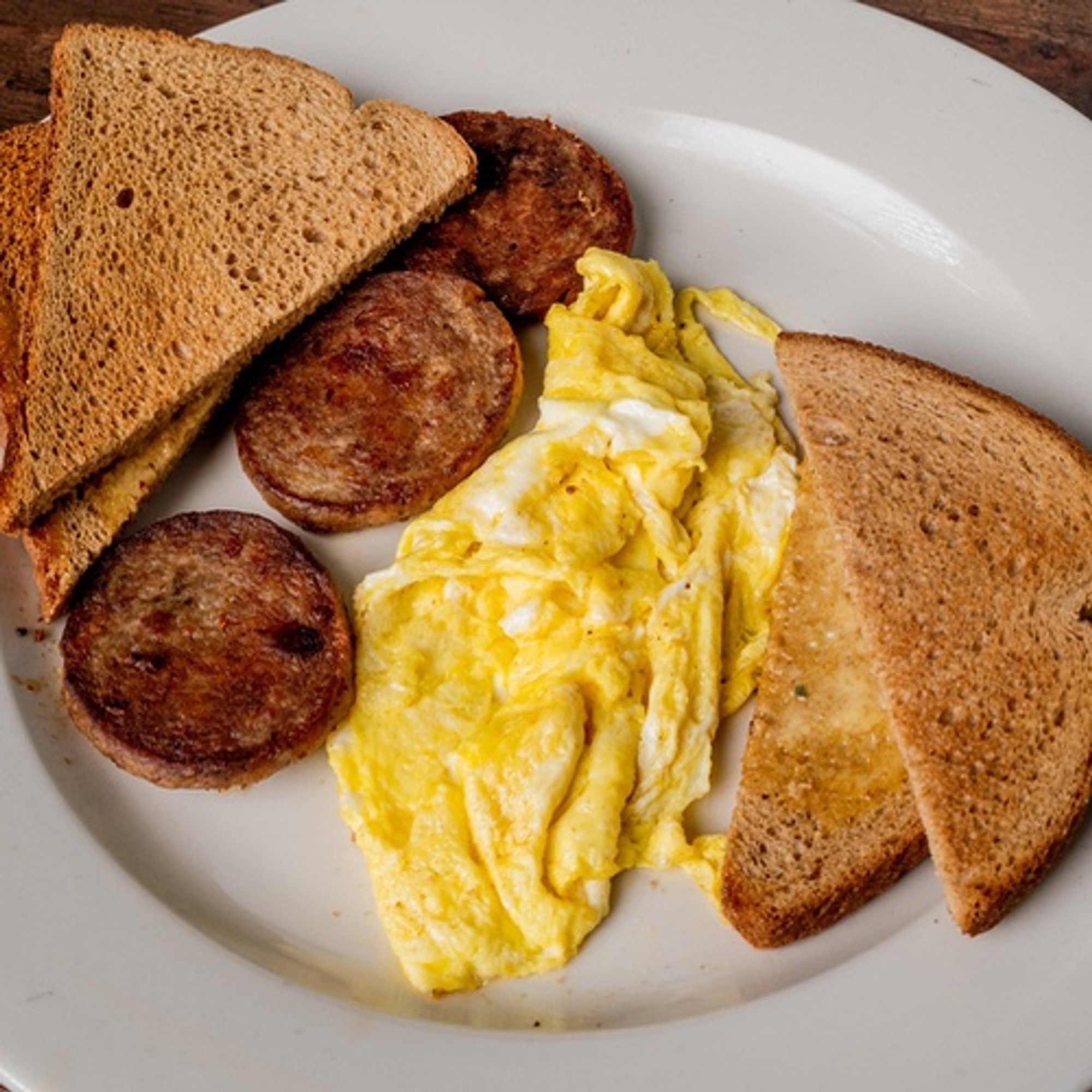 2 Eggs with Your Choice of Ham, Bacon or Sausage
