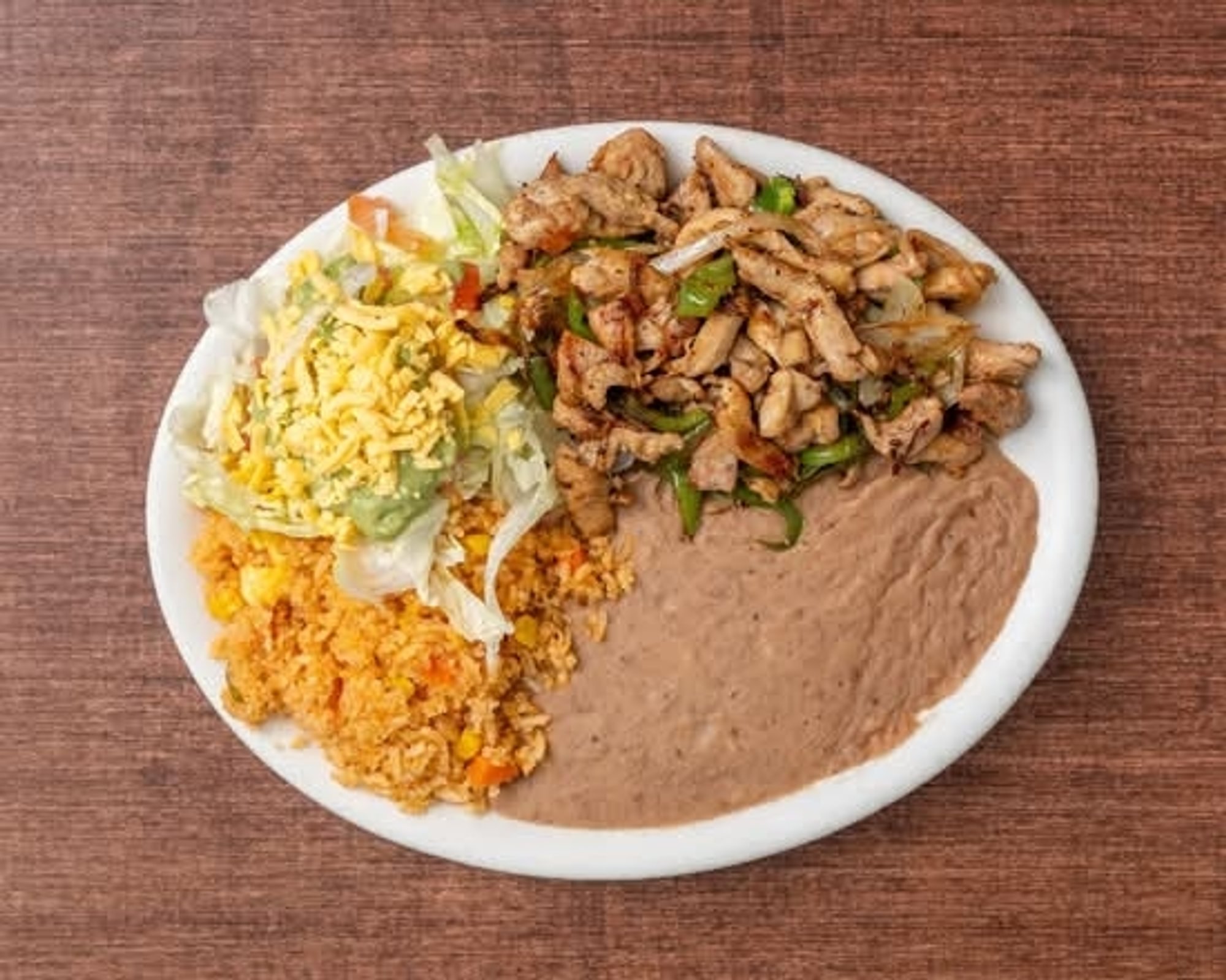 Chicken chalupas plate