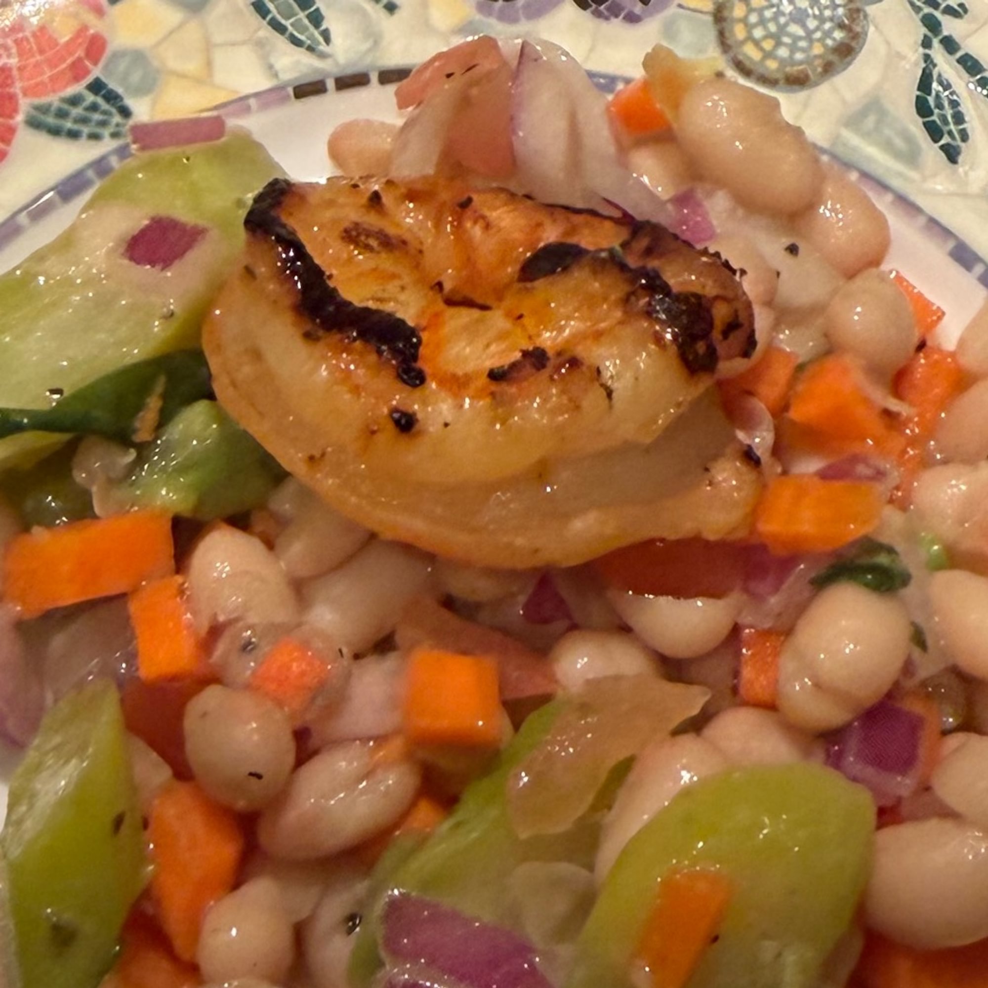 Lemon-grilled shrimp