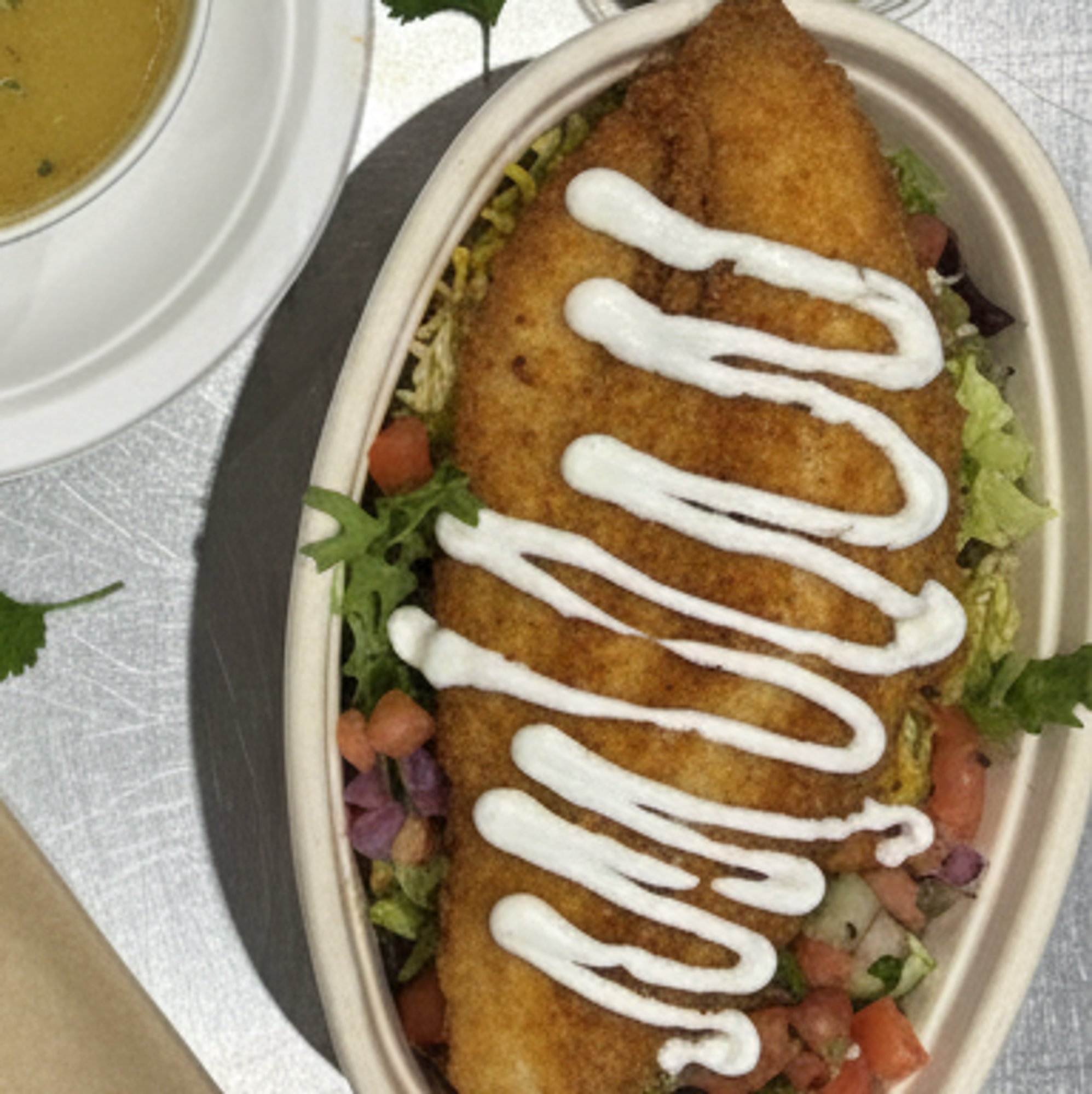 Fish Fry Rice Plate