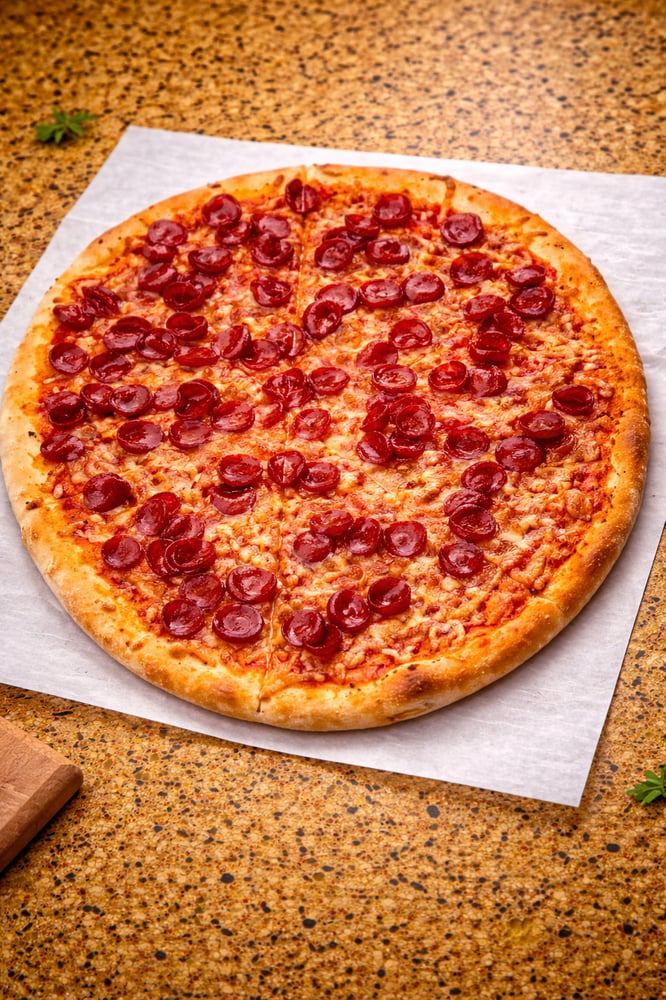 Medium Cup & Char Pepperoni