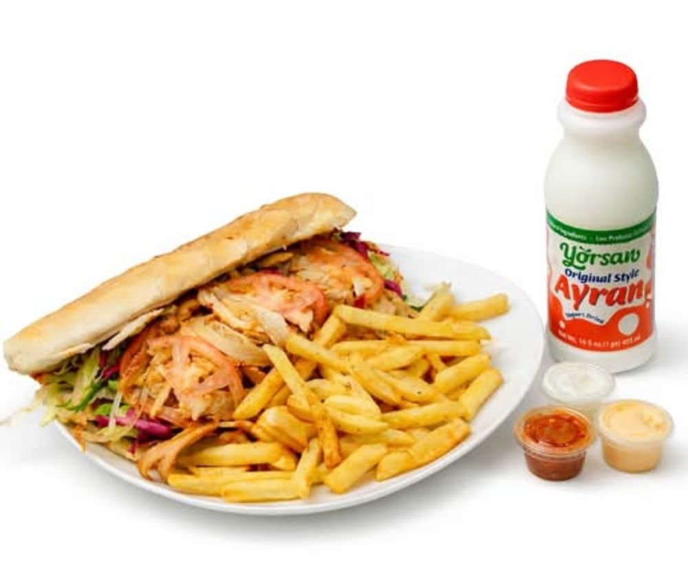 Chicken Sandwich Combo with Ayran
