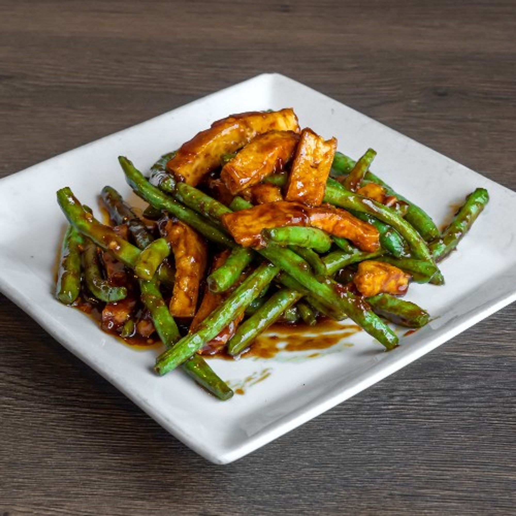 String Bean Tofu with Garlic Sauce
