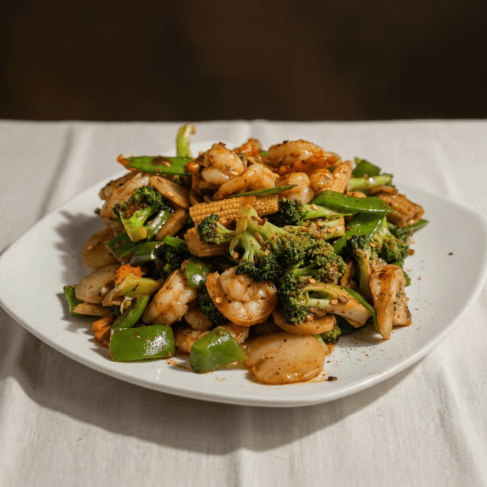 Fresh Jumbo Shrimp Hunan Style