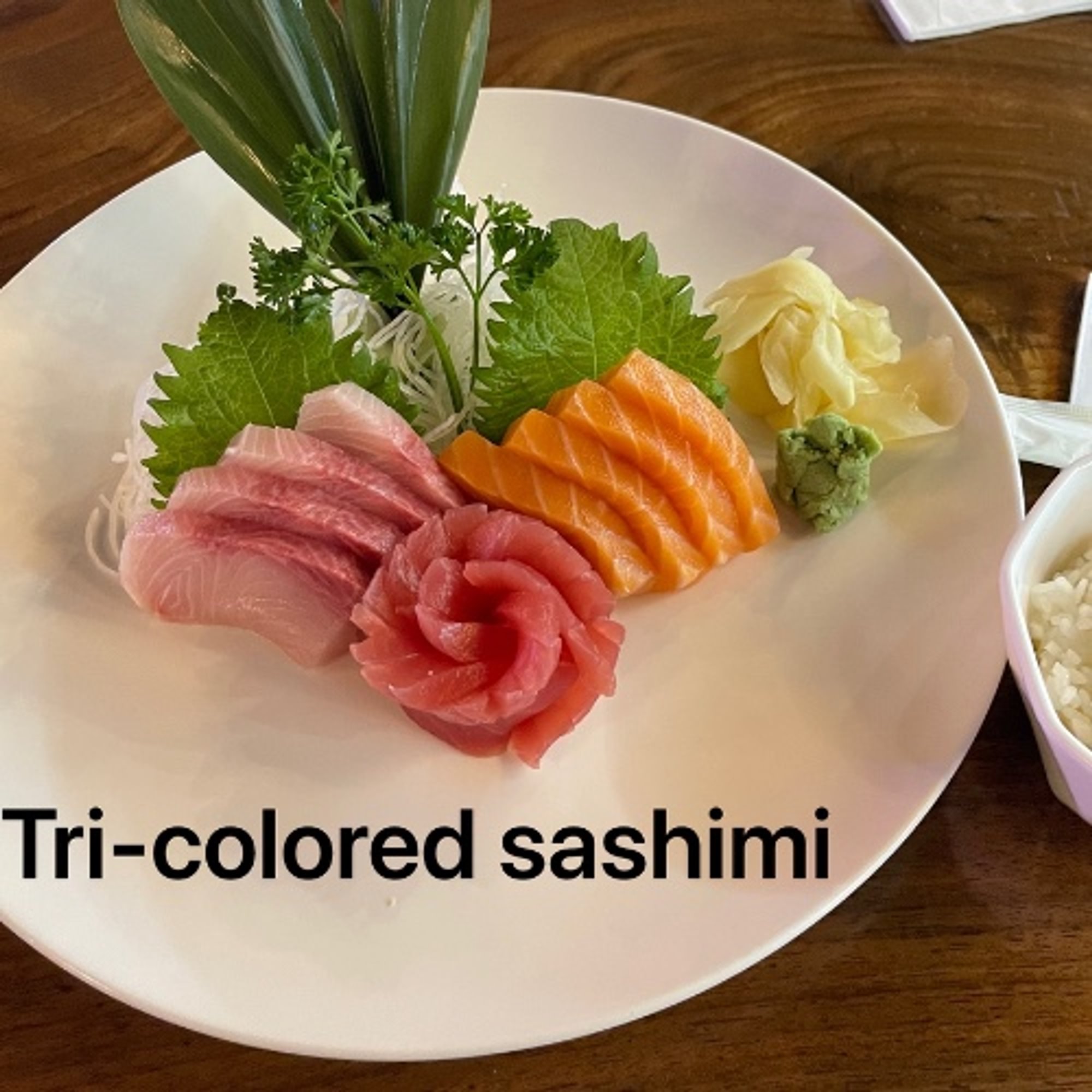 Tri-Colored Sashimi Entree