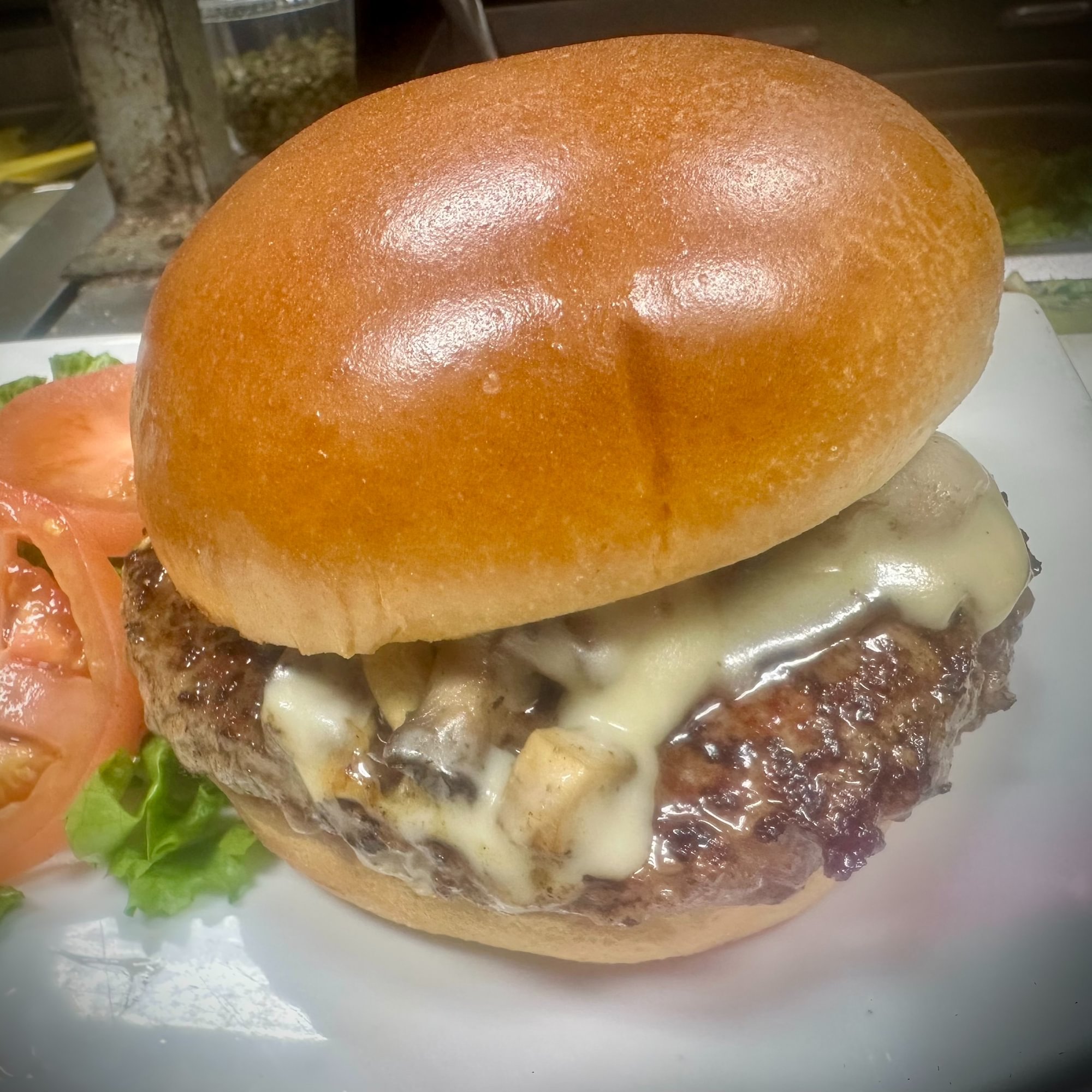 Mushroom Swiss Burger