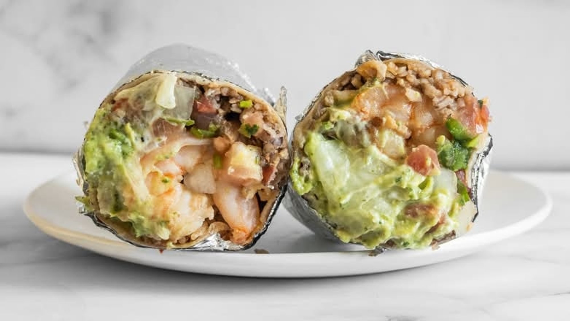 Super Baby Prawn Burrito