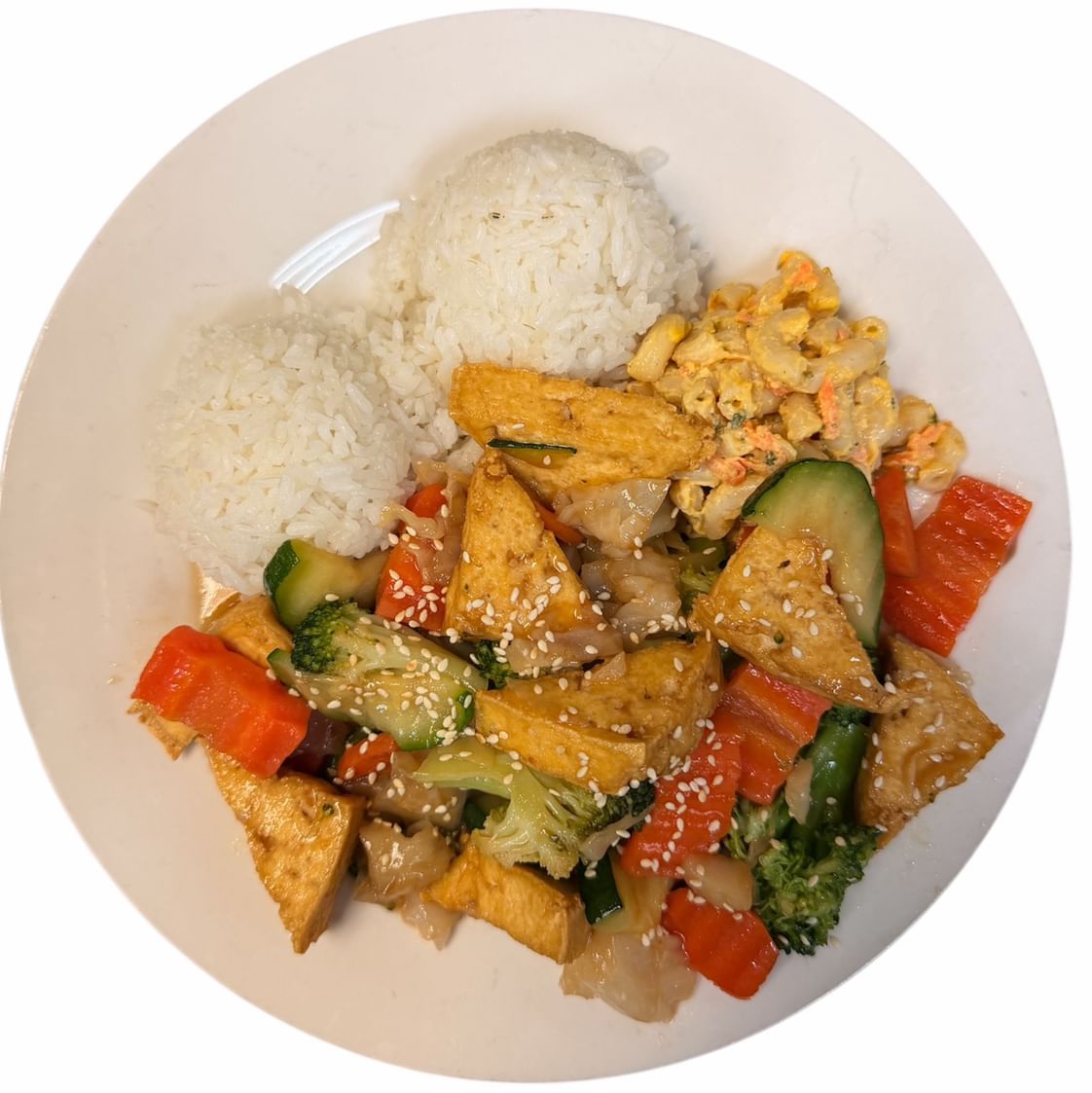 House Special BBQ Tofu with Mixed Veggies