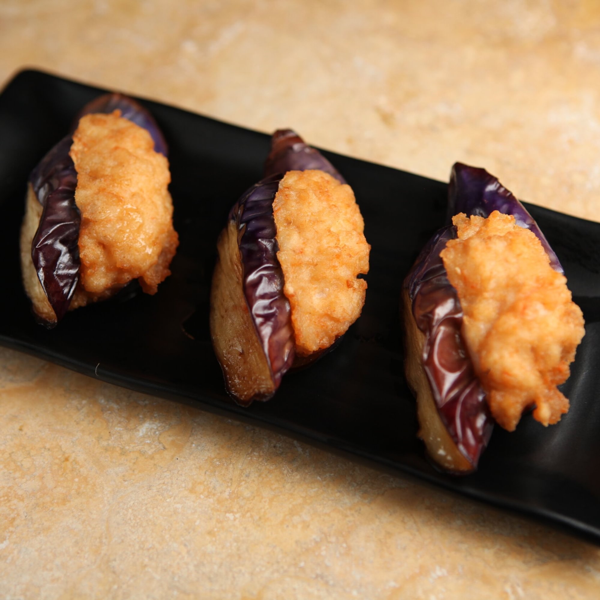 Fried Stuffed Eggplant