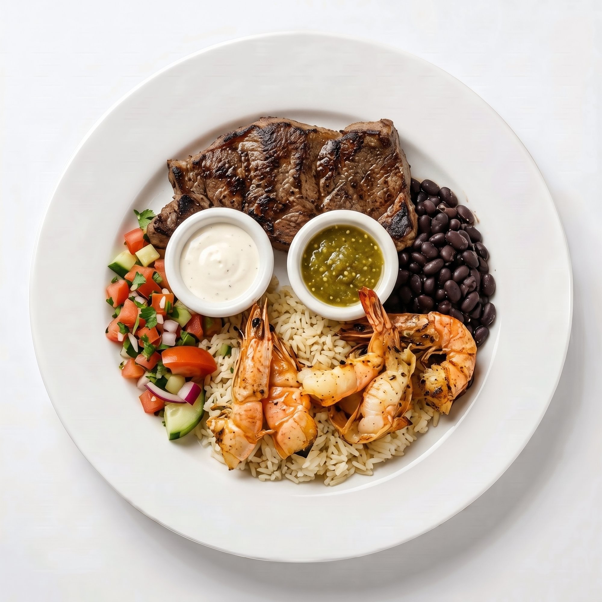 Carne con Camarones (Steak with Shrimp)