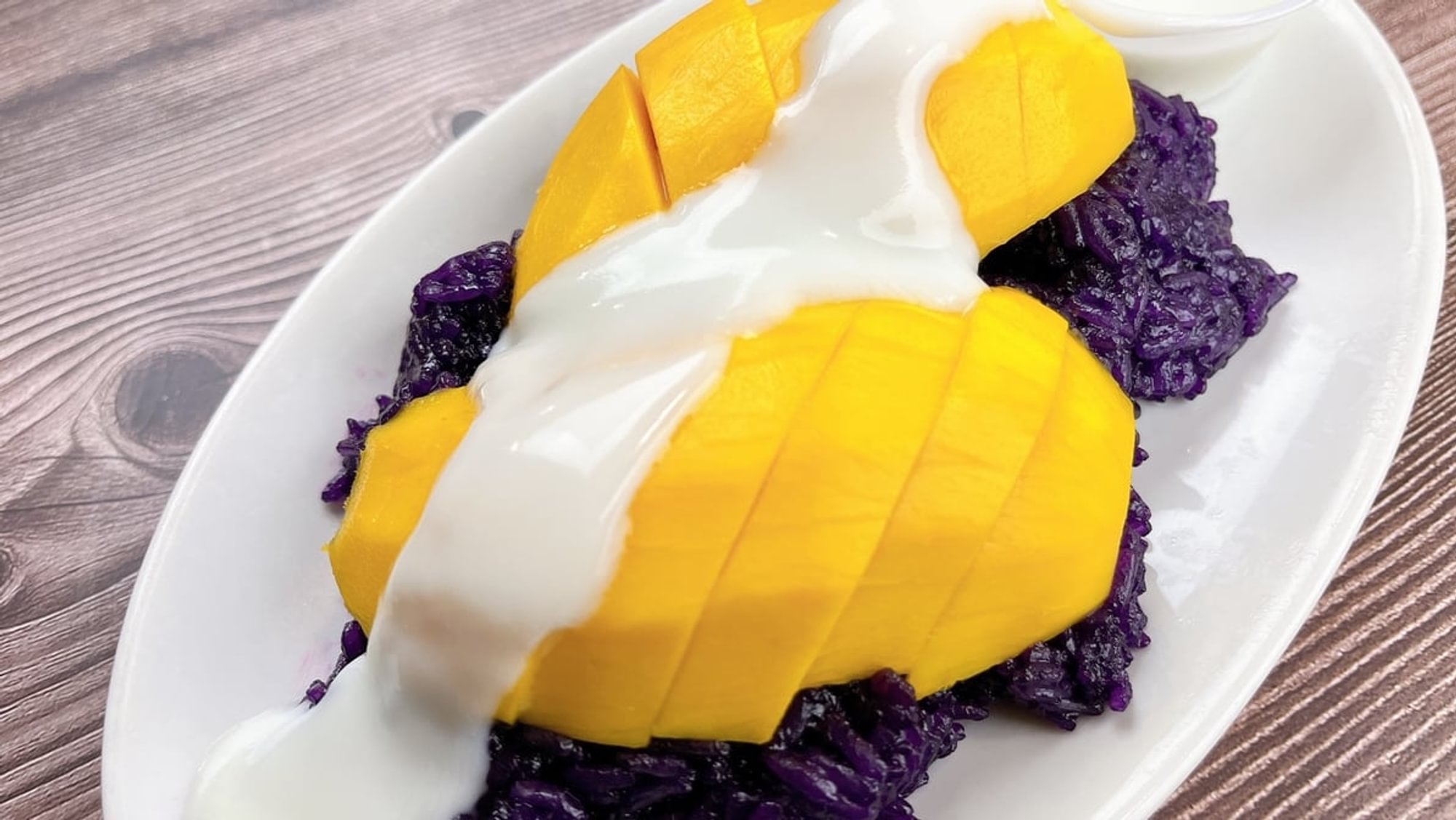 Ube Mango Sticky Rice (Vegan)