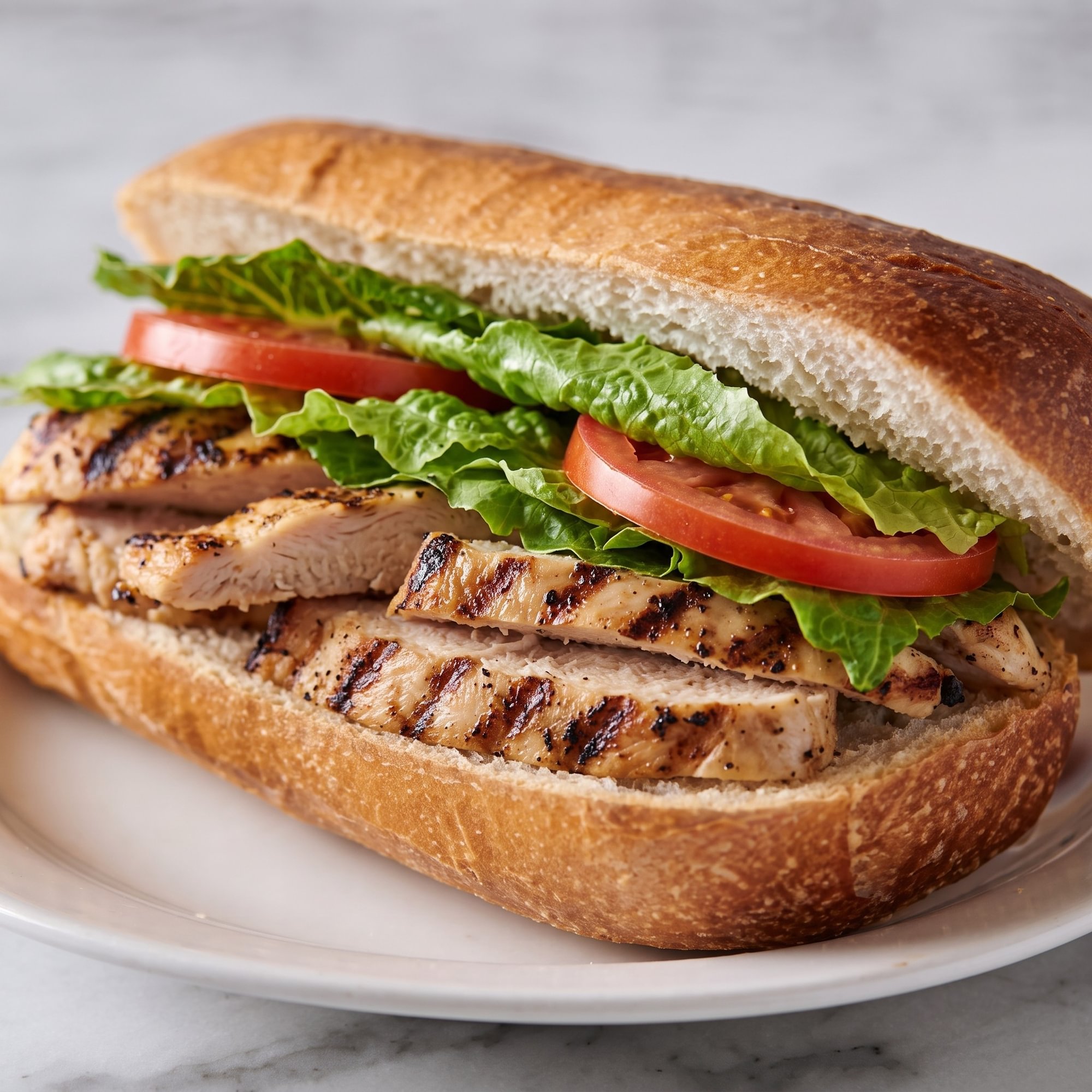 Grilled Chicken Hero Lettuce & Tomato
