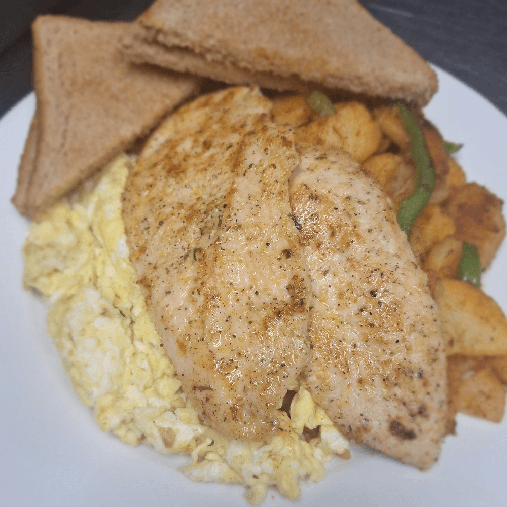 Grilled Chicken Breakfast Platter