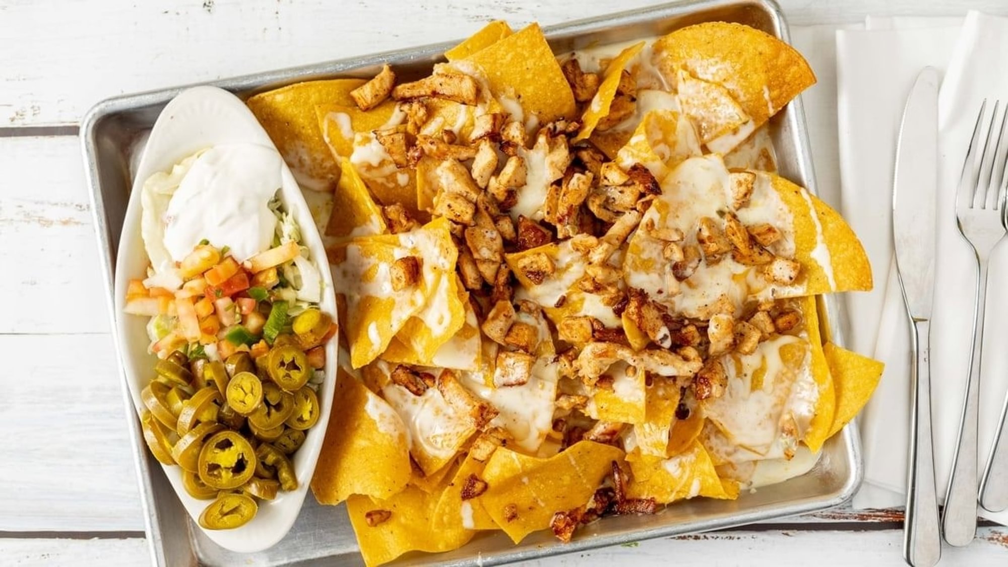 Shredded Chicken Nachos