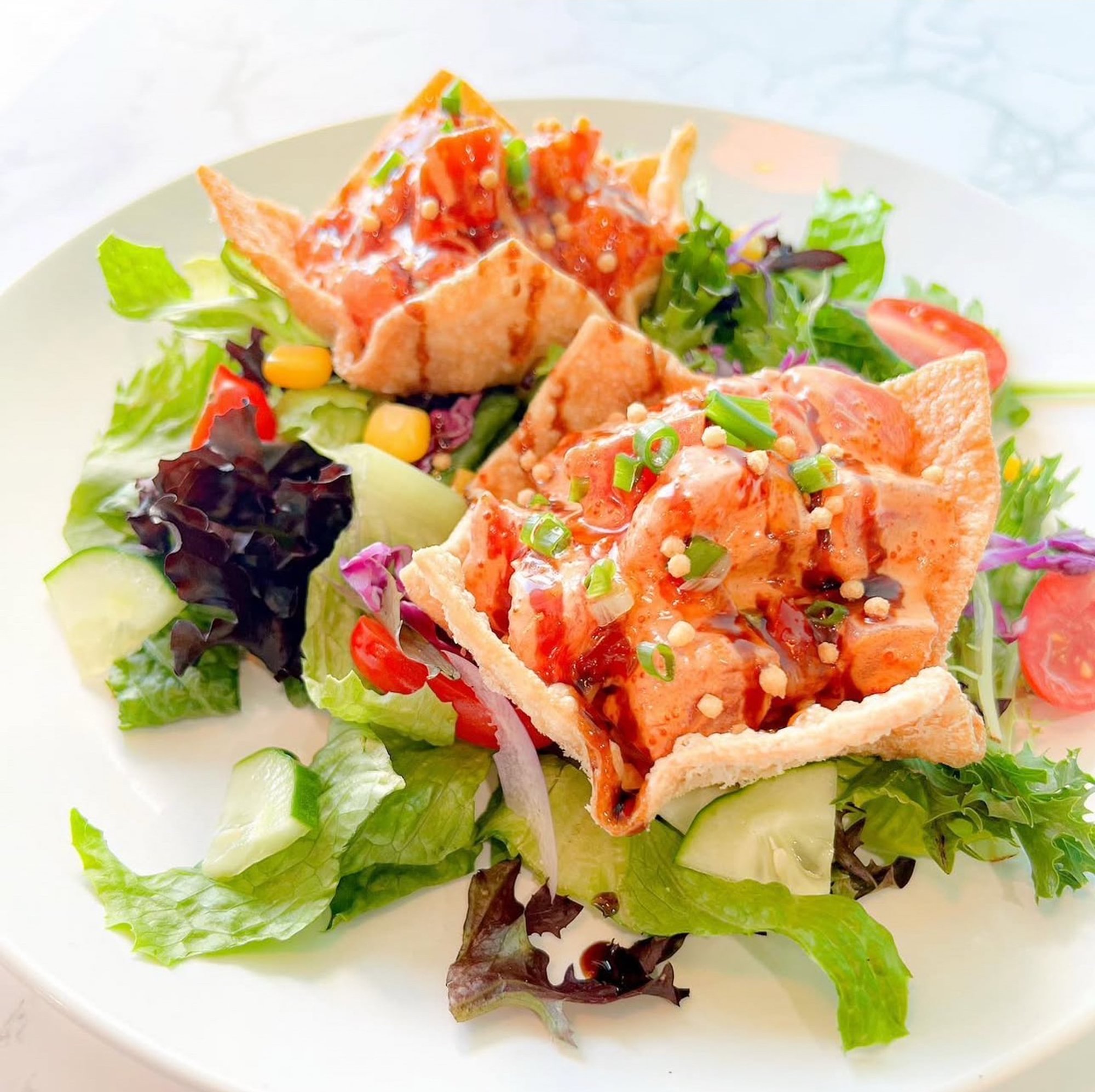 G3 Spicy Ahi Wonton Salad