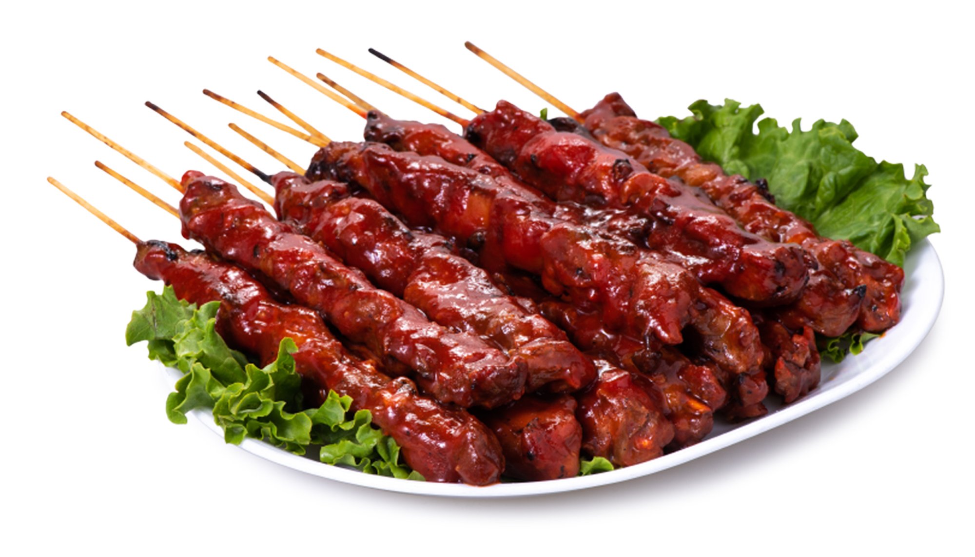 Small PT Pork Barbecue Skewers
