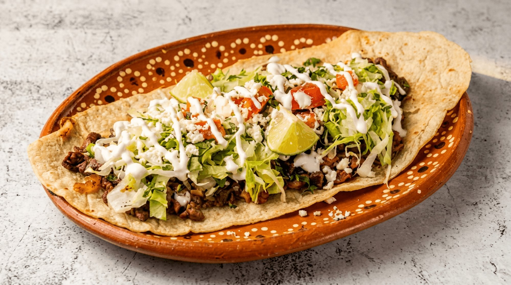 Huarache (Choice of Meat)