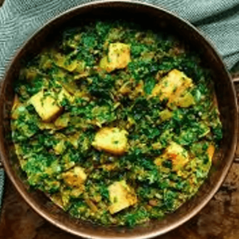 Palak (Spinach) Paneer (Serve with Rice)