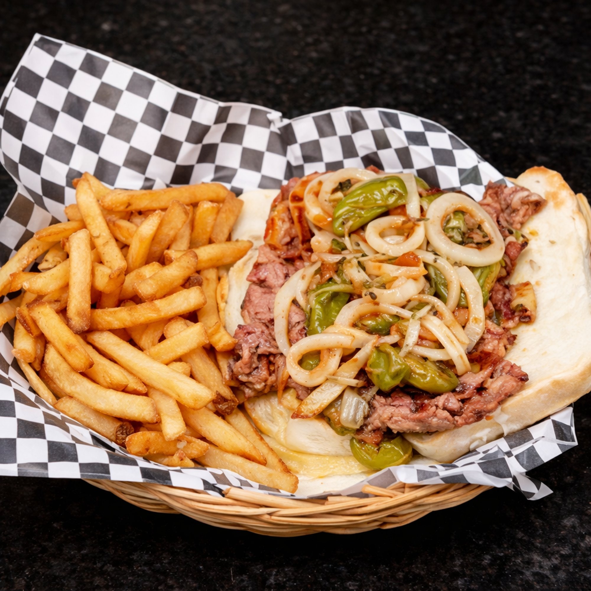 Steak Sandwich W/ Sautéed Peppers