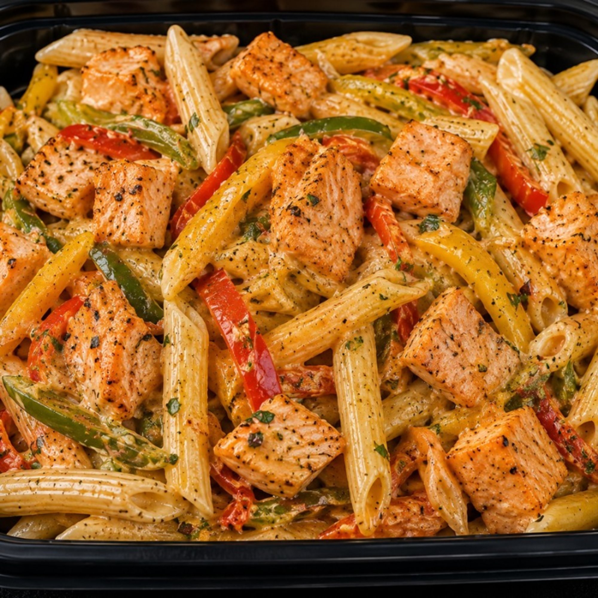 Salmon Rasta Pasta