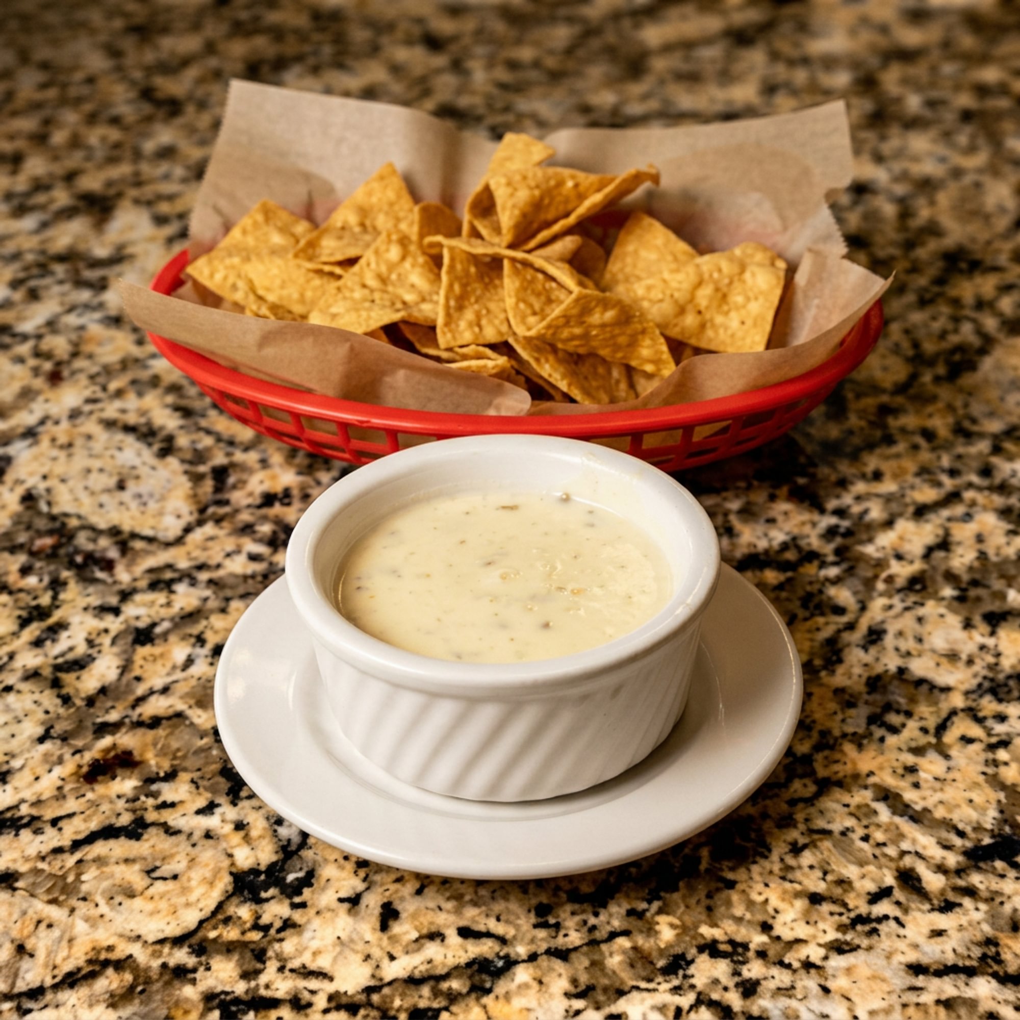 White Cheese Dip with Chips