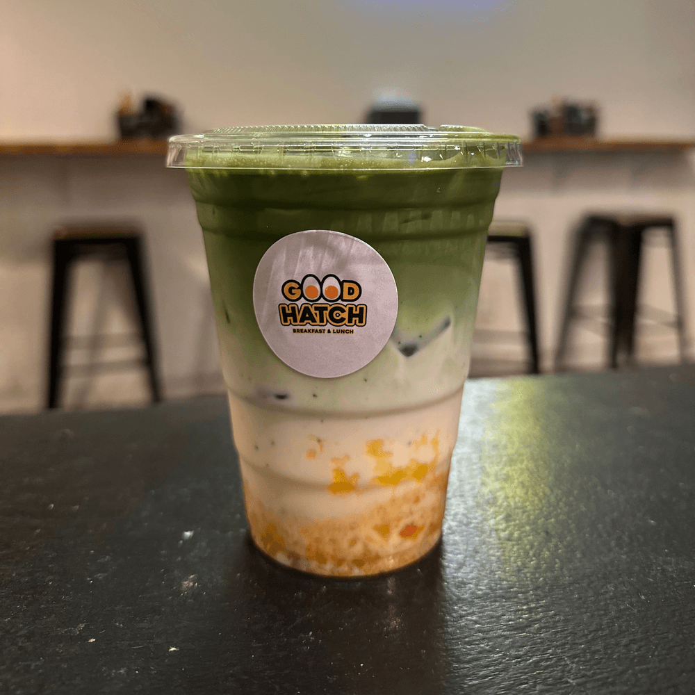 Iced Mango Matcha Latte