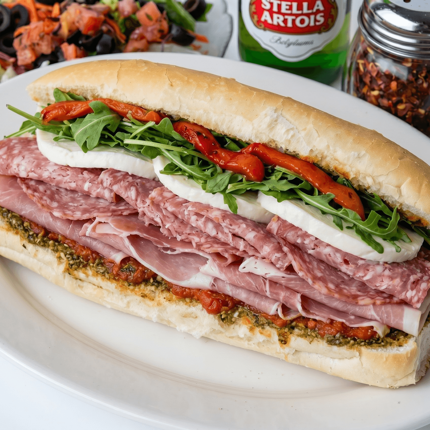 Prosciutto, Mozzarella and Chicken Sandwich