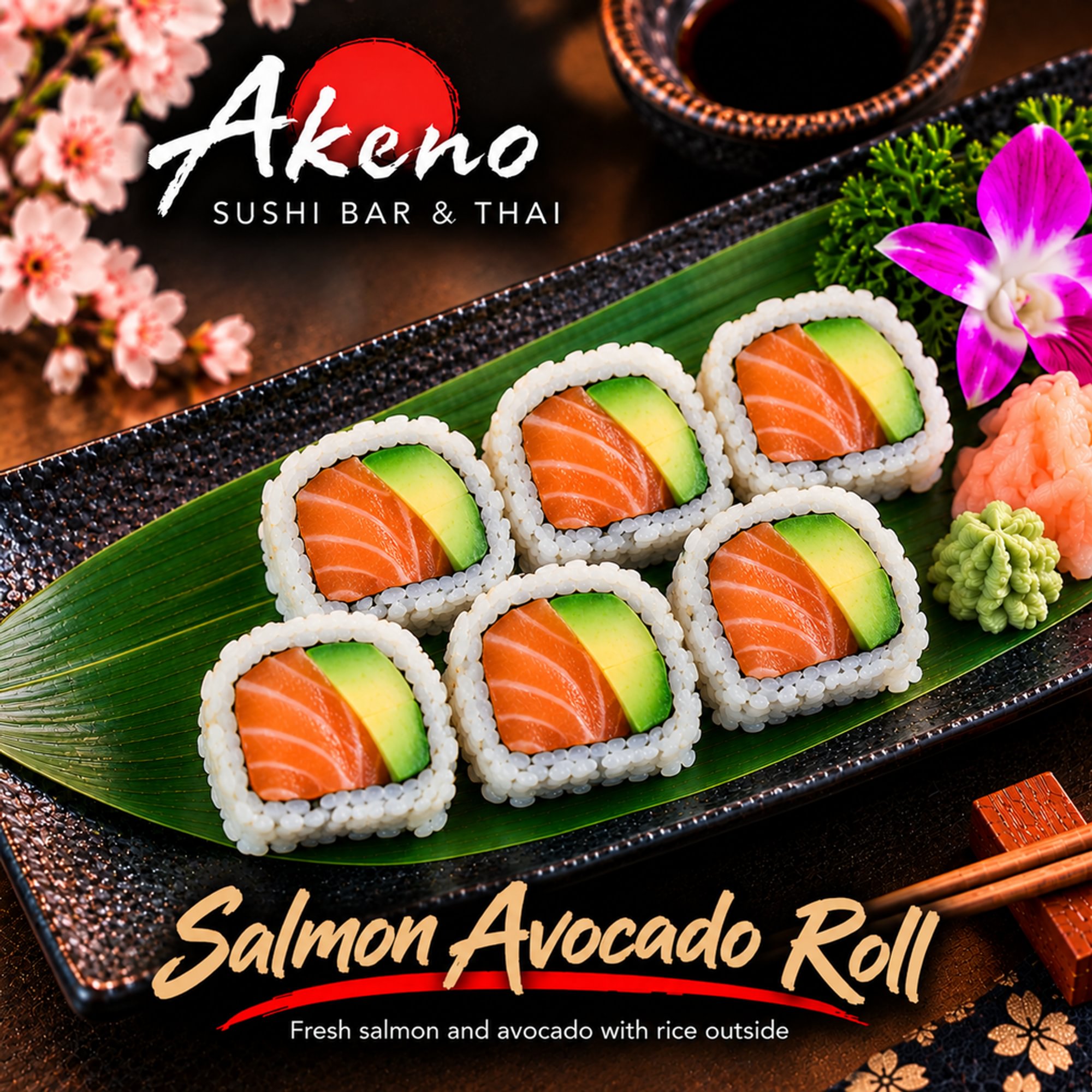 Salmon Avocado Roll**