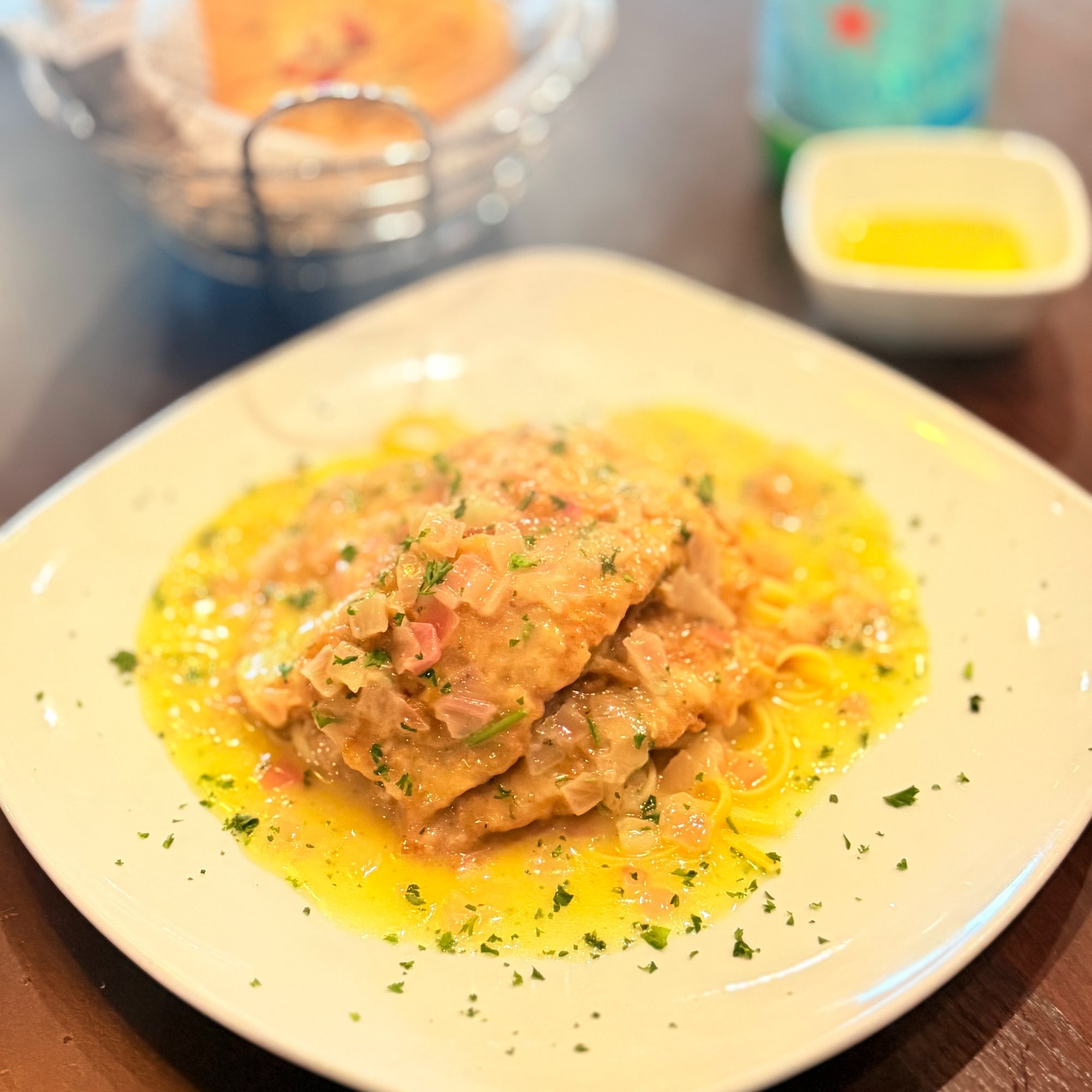 Veal Francese-Lunch.