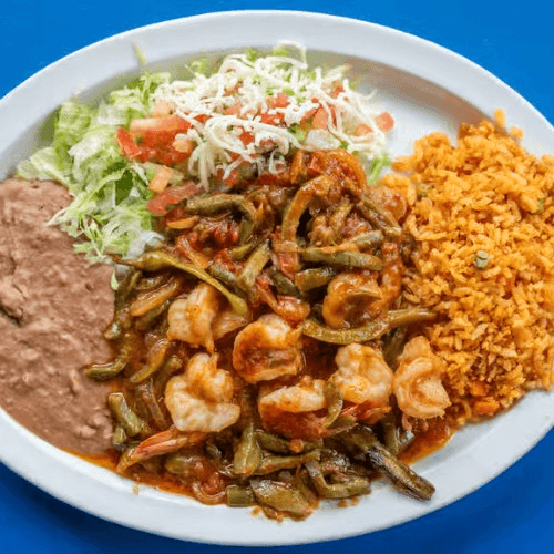 Camarones Con Nopalitos