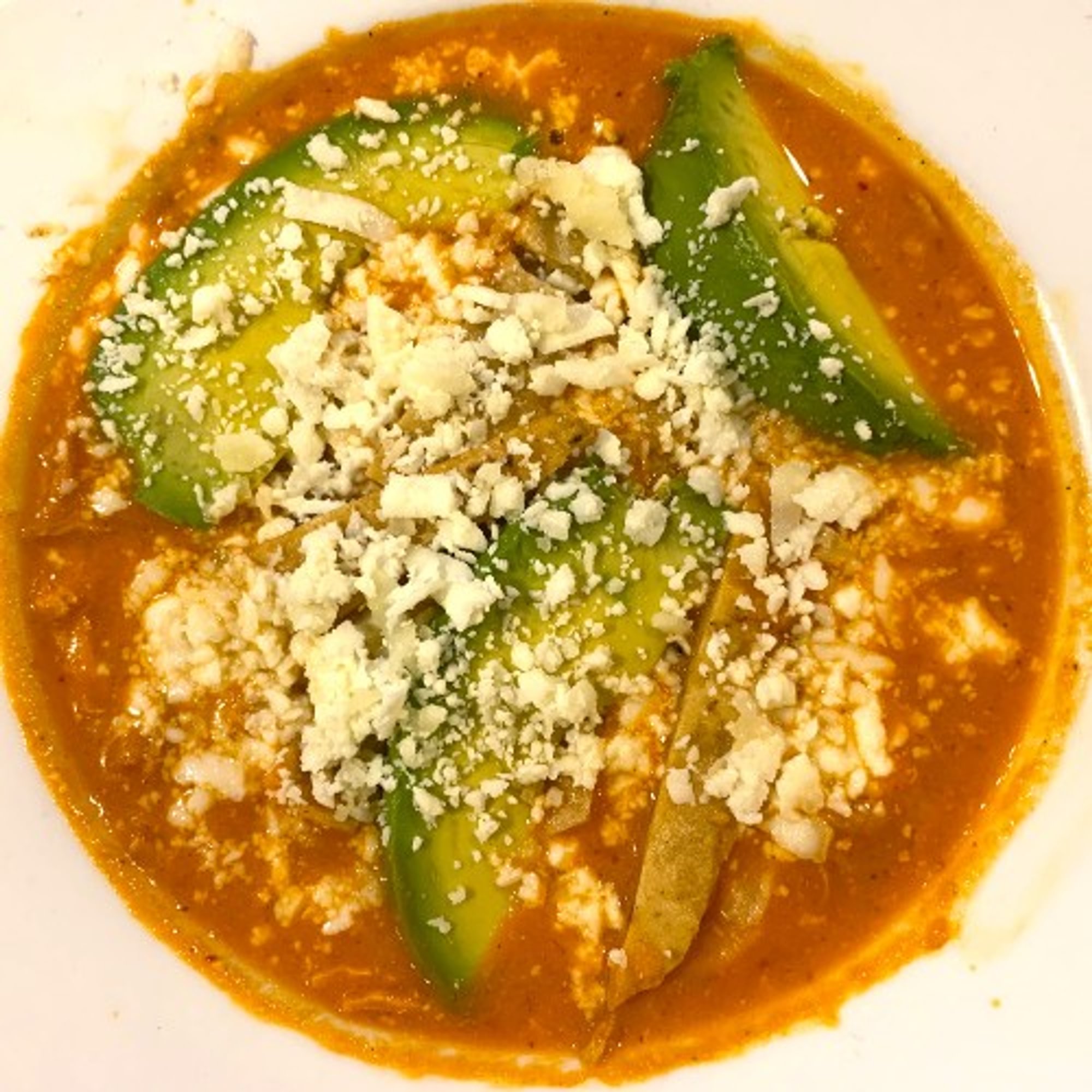 BOWL OF CHICKEN TORTILLA SOUP