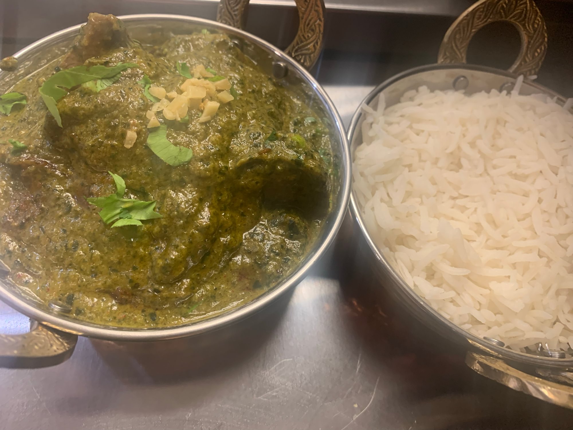 Goat Saag Curry