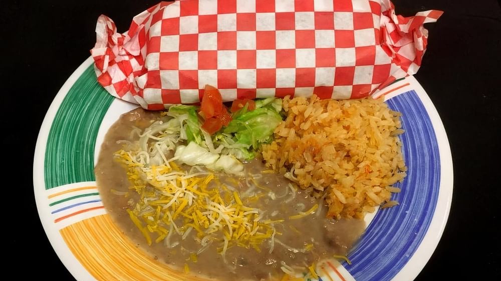#1 Red Burrito Combo
