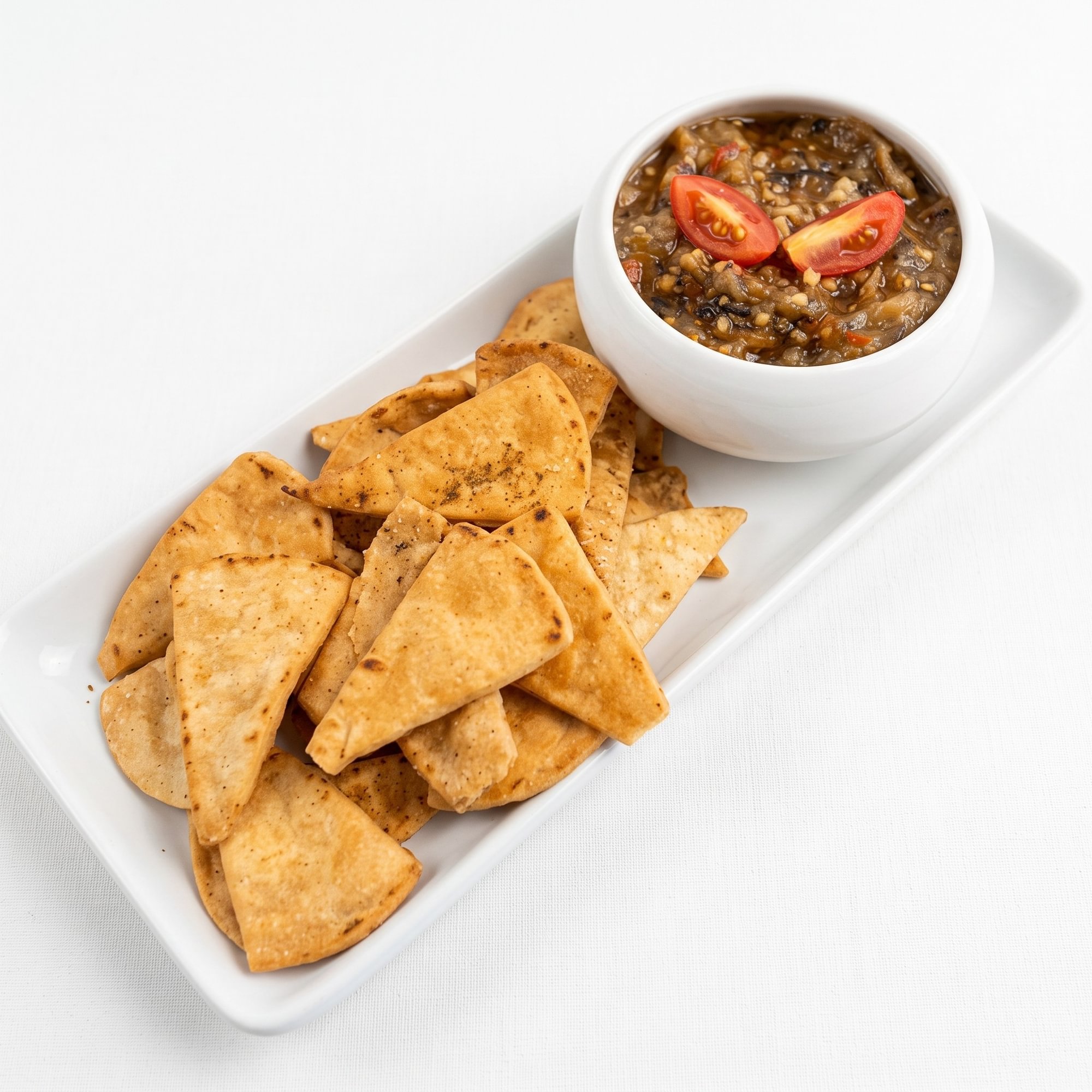 Baba Ghanoush with Pita Chips