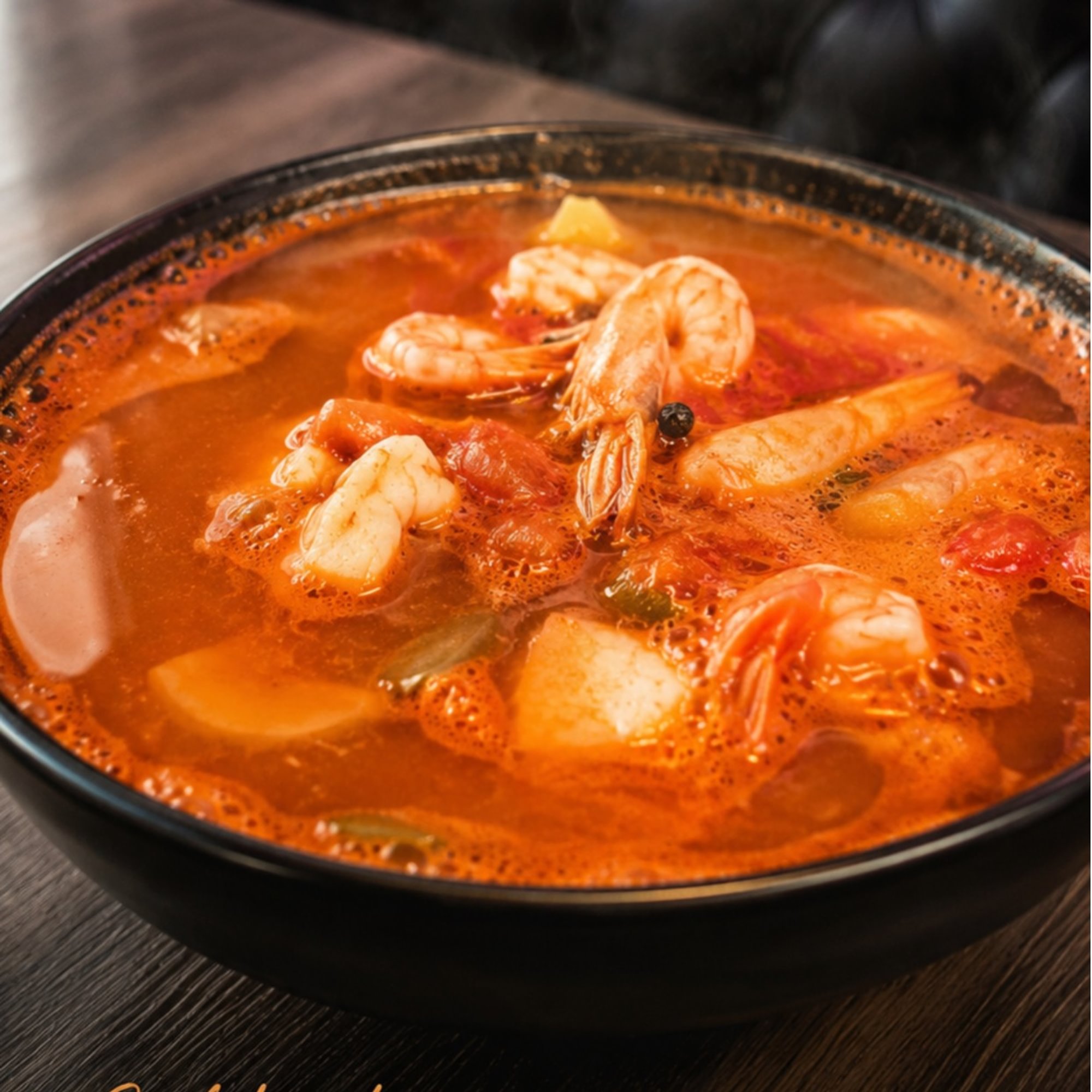Caldo de Camaron y Pescado