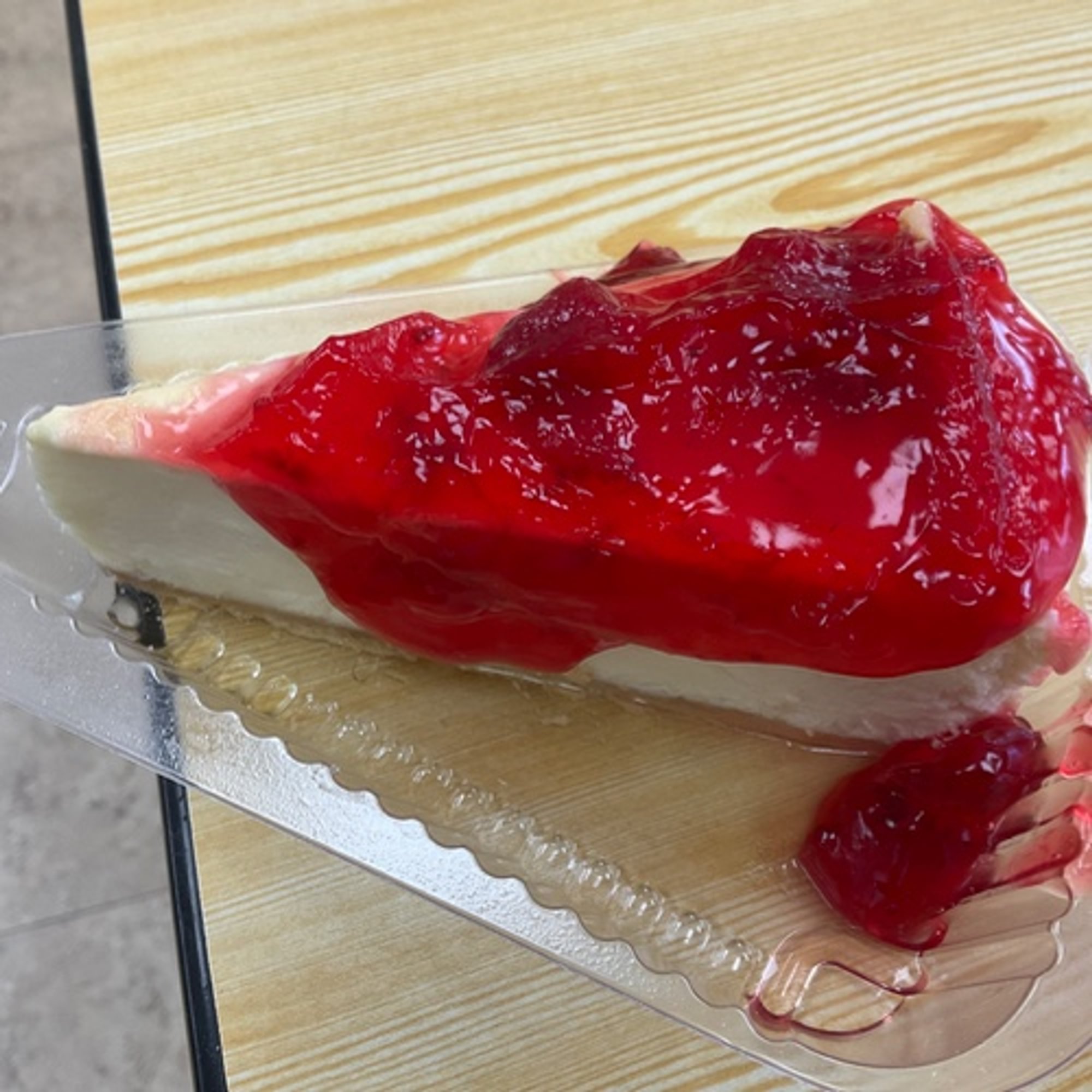 Cheesecake with Strawberry Topping