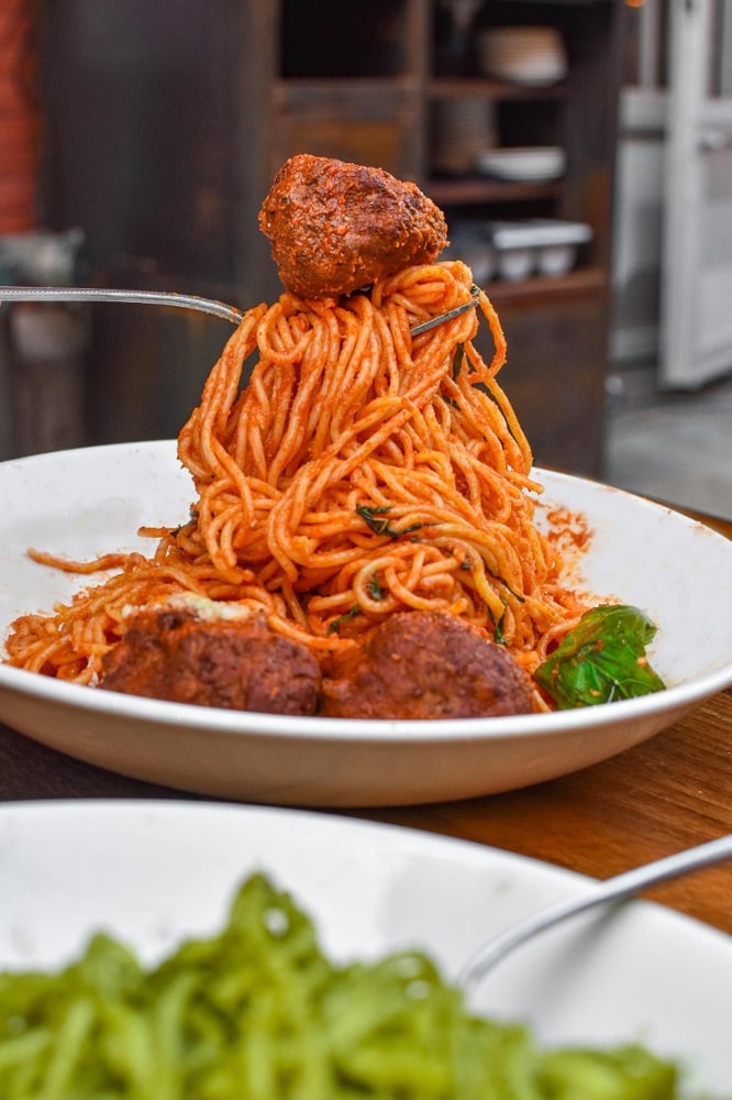 Tomato Meatball Pasta